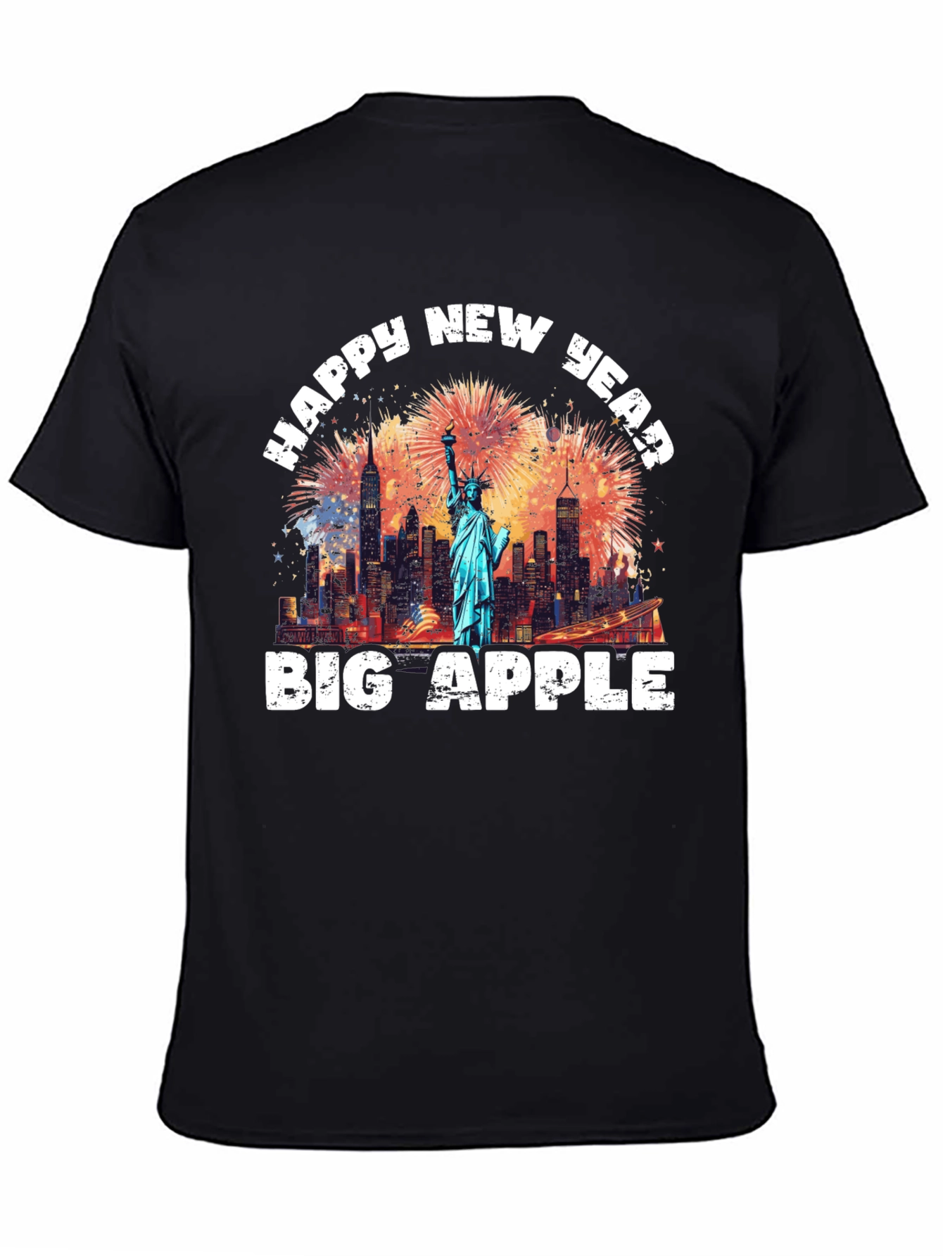 Happy New Year Big Apple Graphic Tee