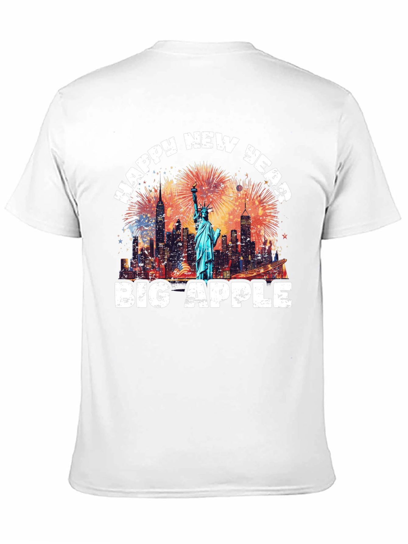 Happy New Year Big Apple Graphic Tee