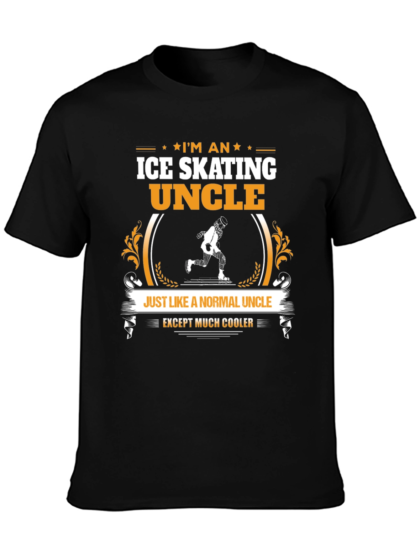 Ice Skating Uncle T-Shirt - Cool Uncle Gift