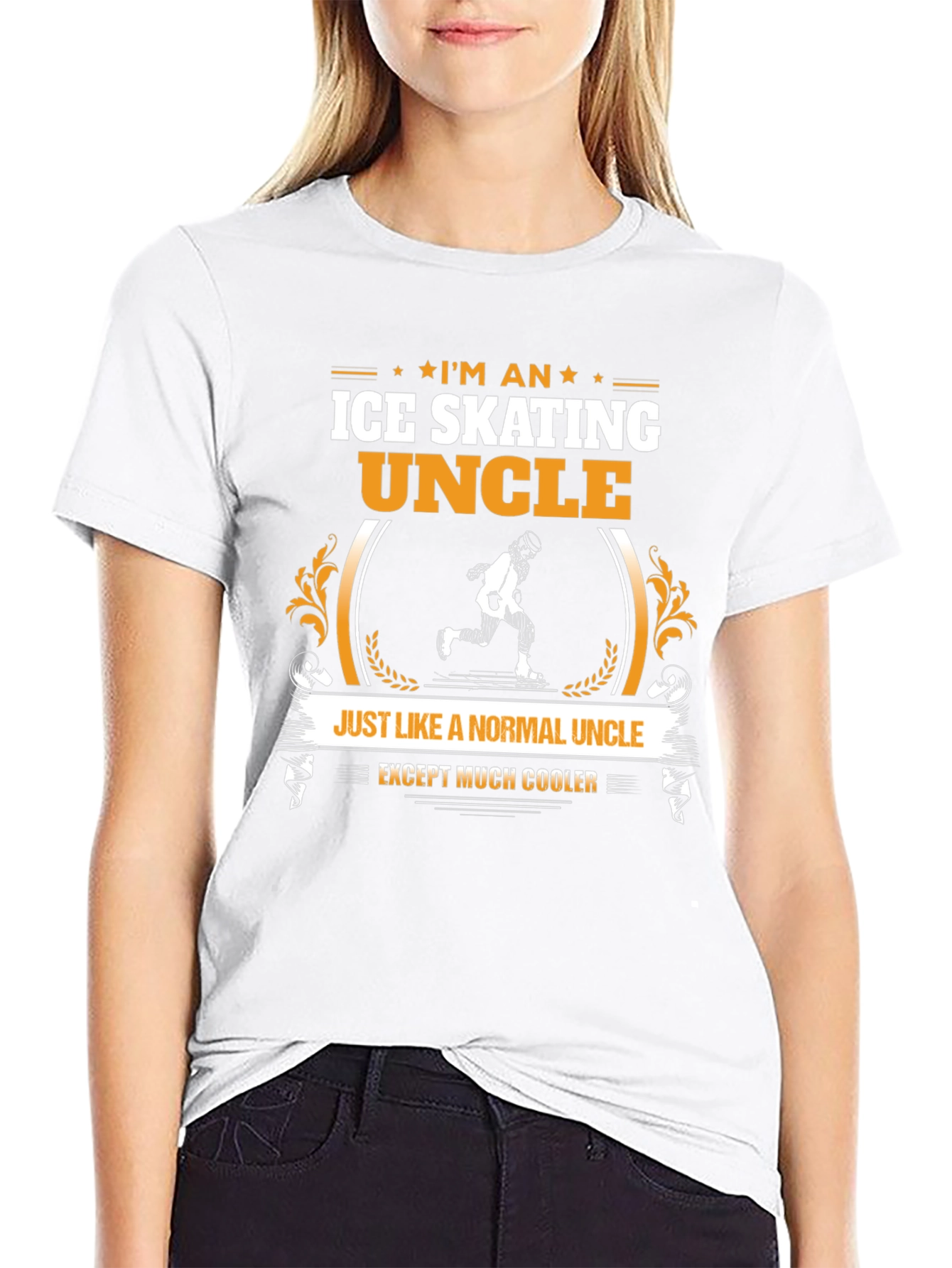 Ice Skating Uncle T-Shirt - Cool Uncle Gift