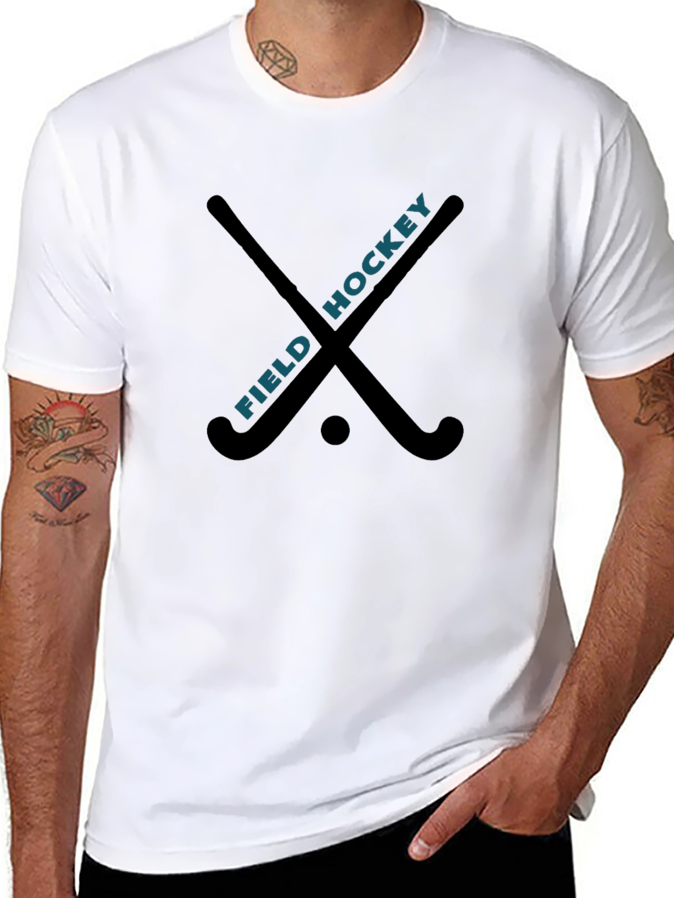 Field Hockey T-Shirt - Black Cotton Tee
