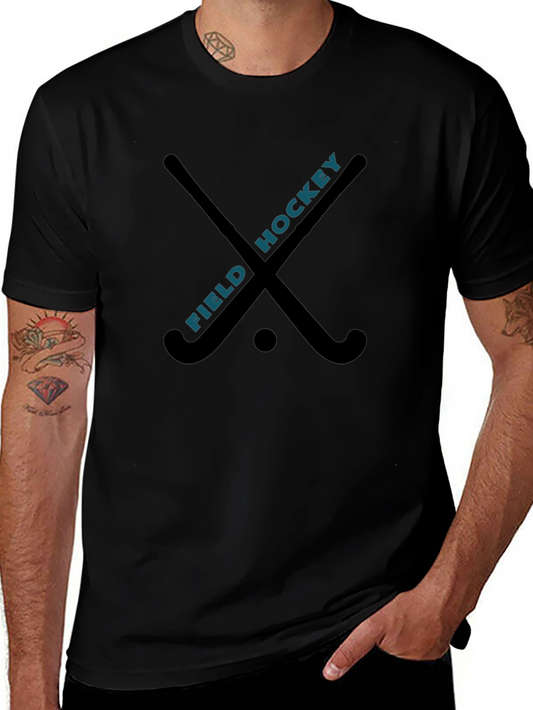 Field Hockey T-Shirt - Black Cotton Tee