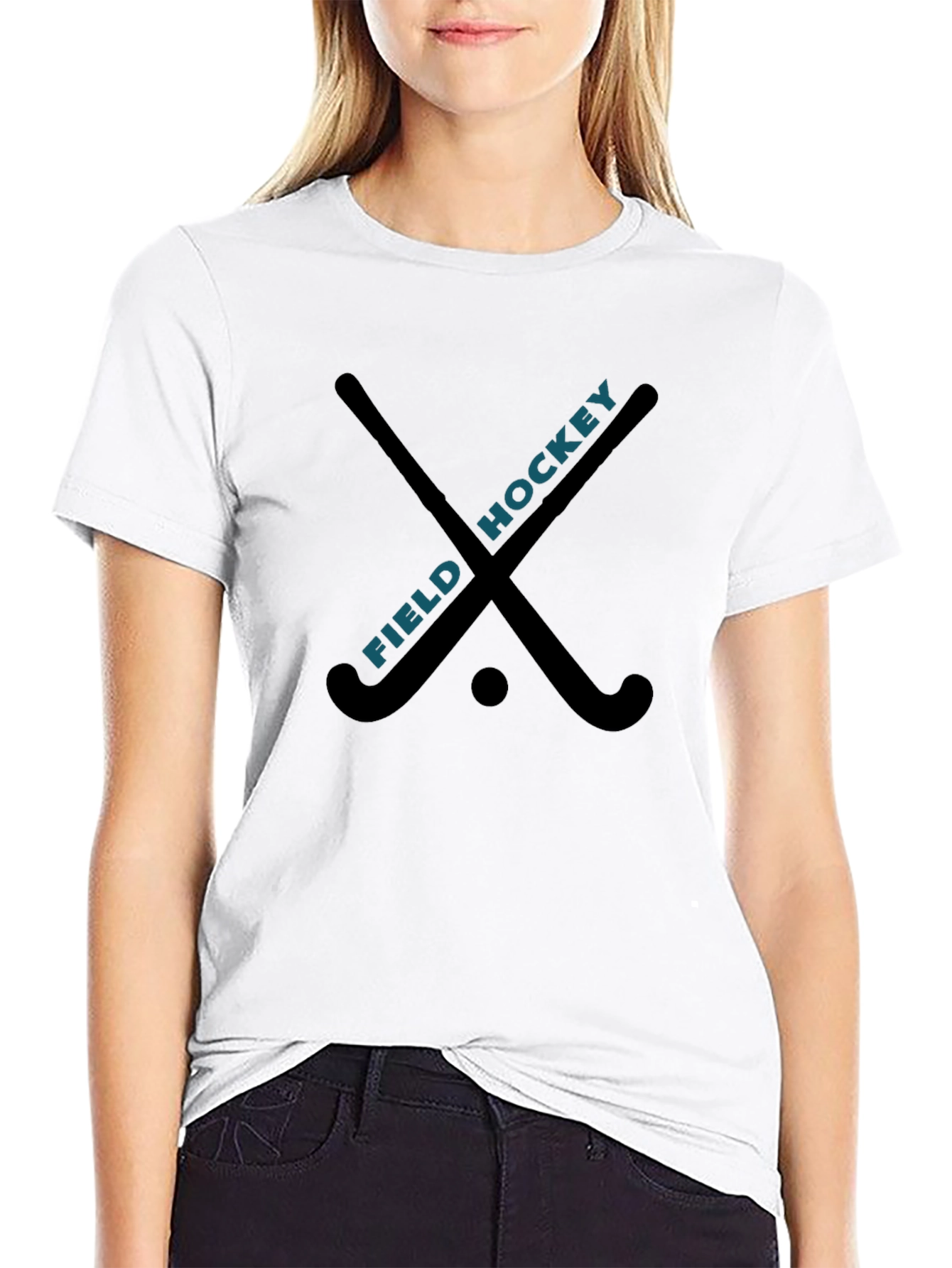 Field Hockey T-Shirt - Black Cotton Tee