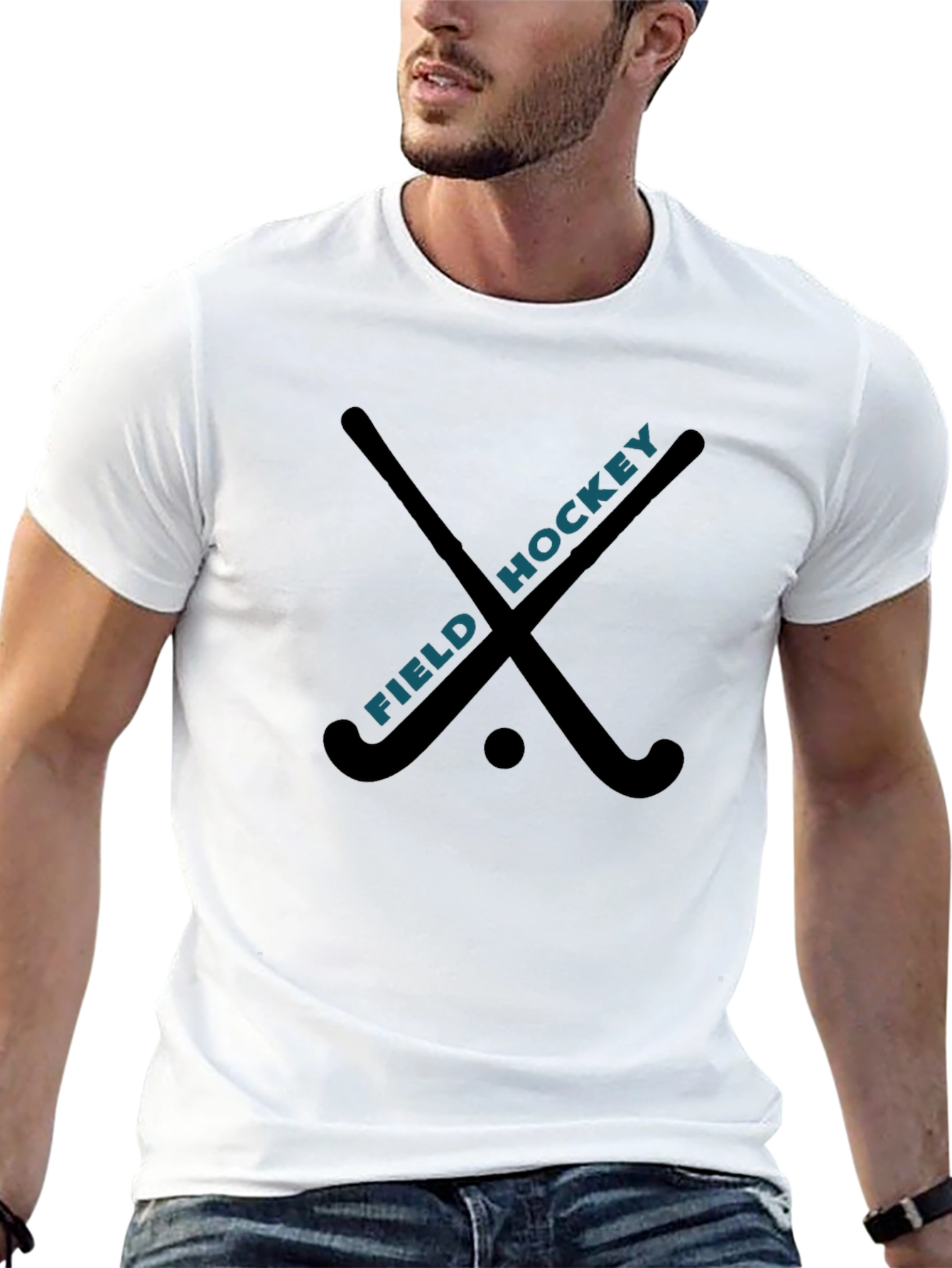 Field Hockey T-Shirt - Black Cotton Tee