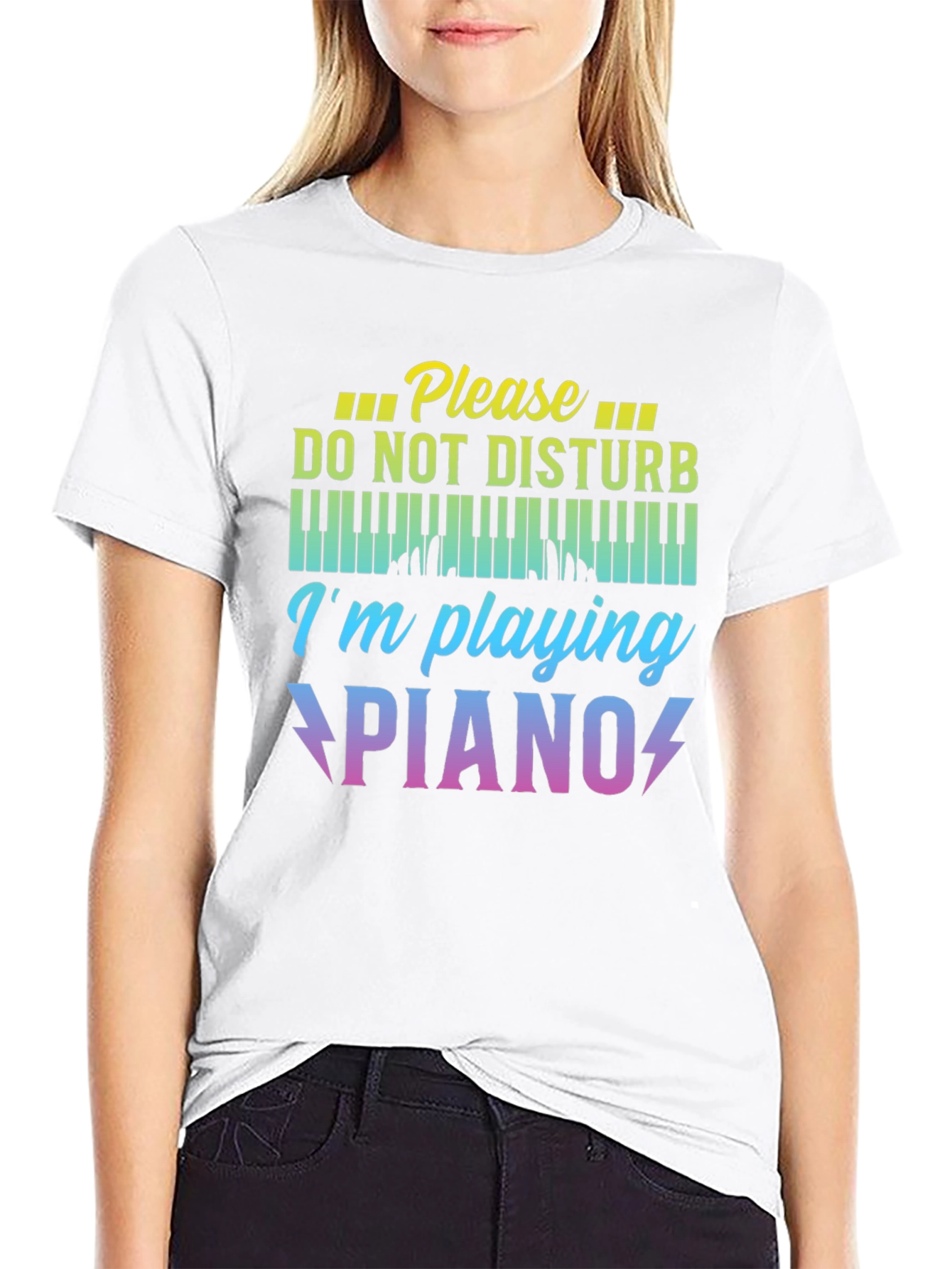 Please Do Not Disturb Im Playing Piano T-Shirt