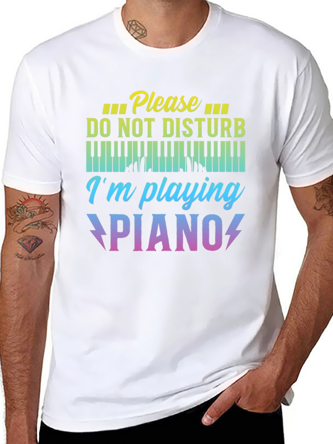 Please Do Not Disturb Im Playing Piano T-Shirt