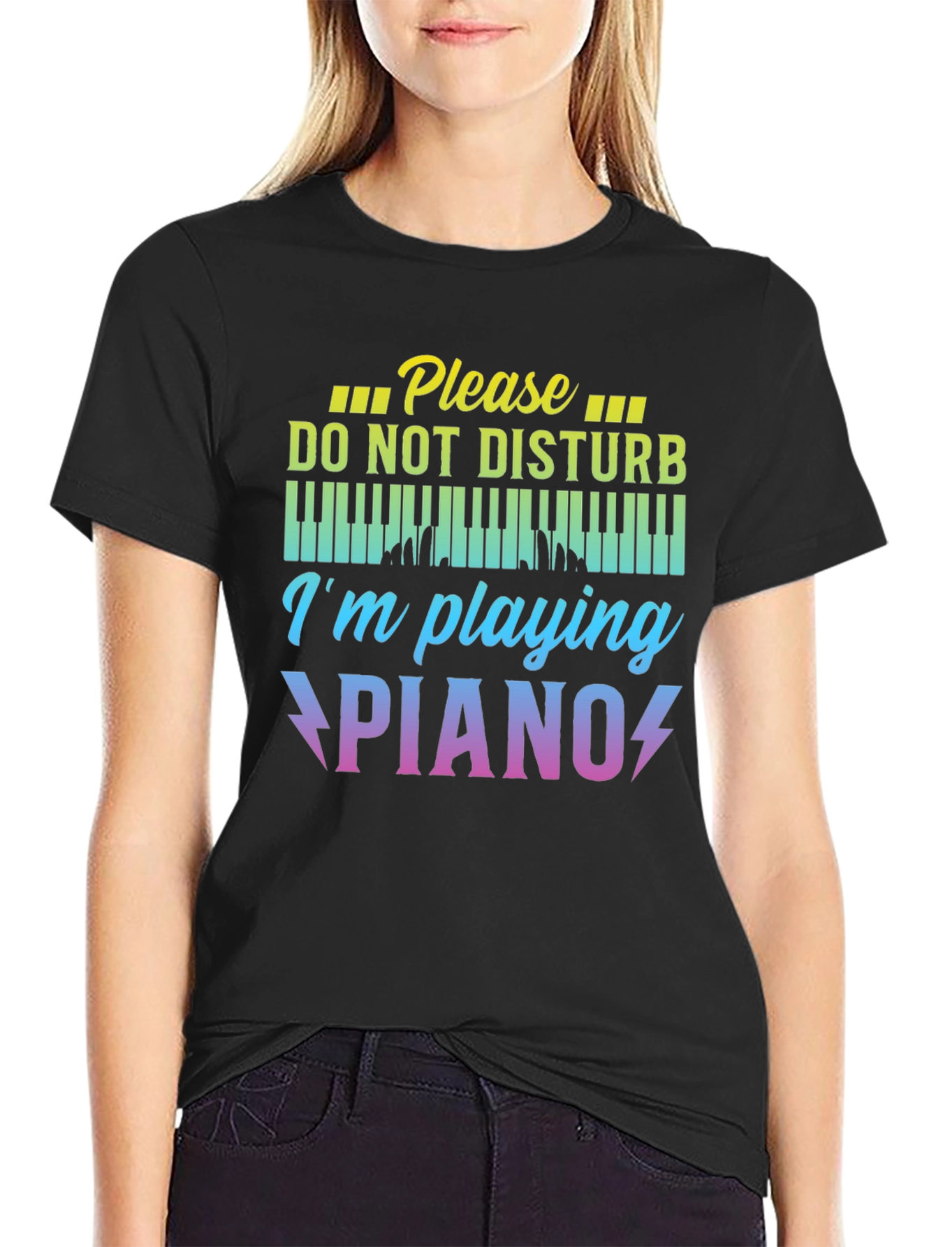 Please Do Not Disturb Im Playing Piano T-Shirt