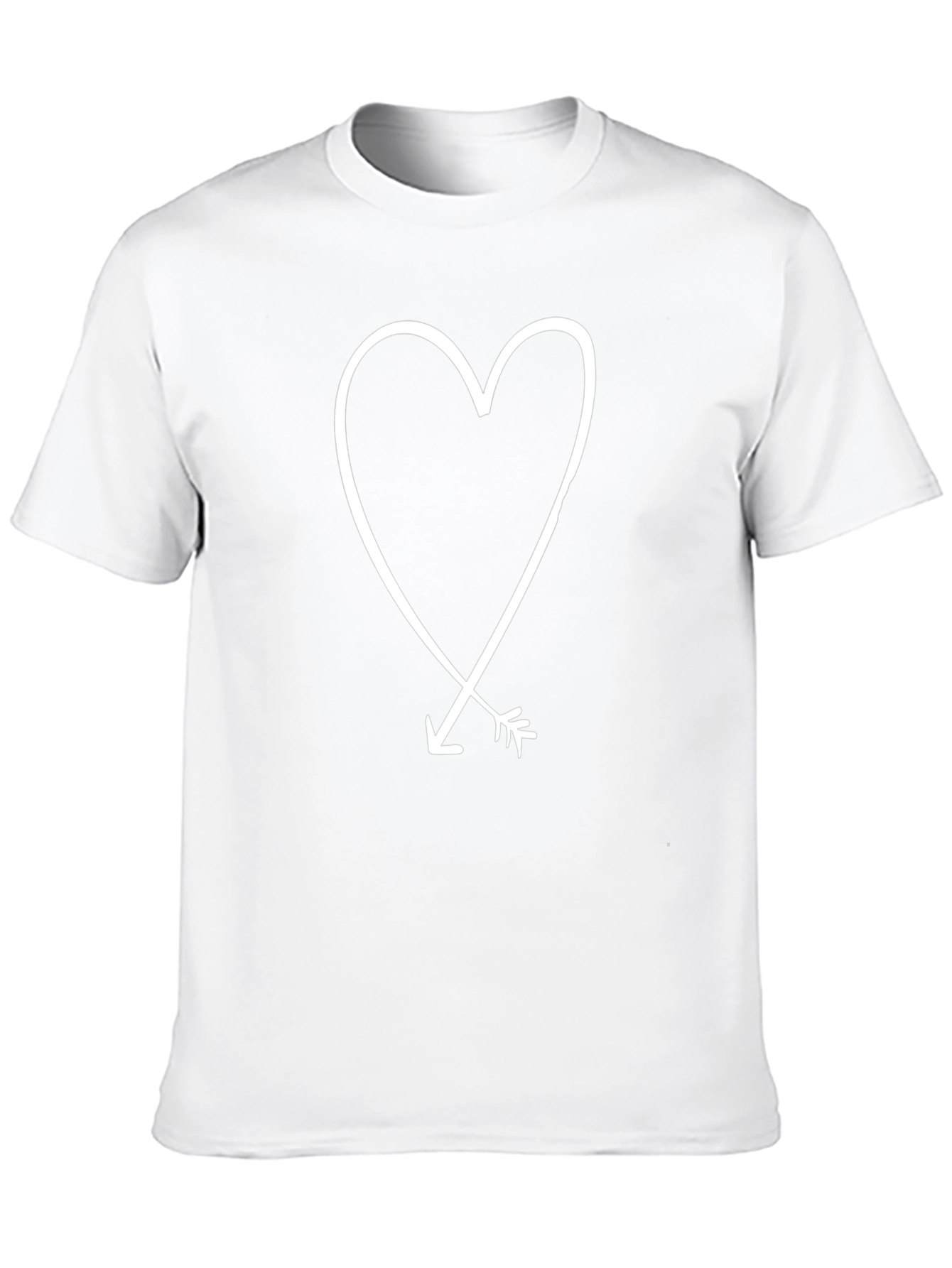 Heart and Arrow Graphic Tee - Black