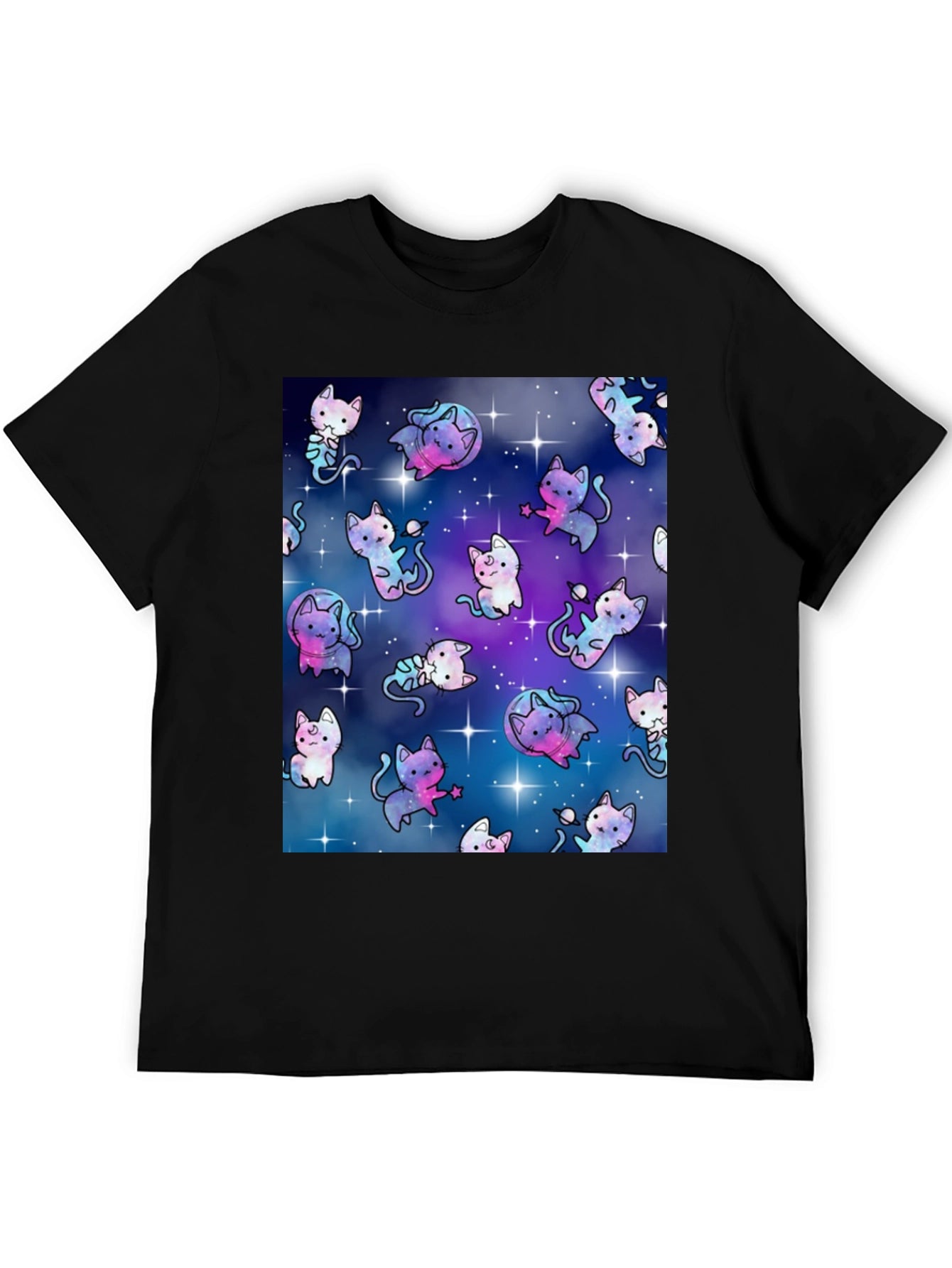 Cosmic Cat T-Shirt - Galaxy Kitten Design