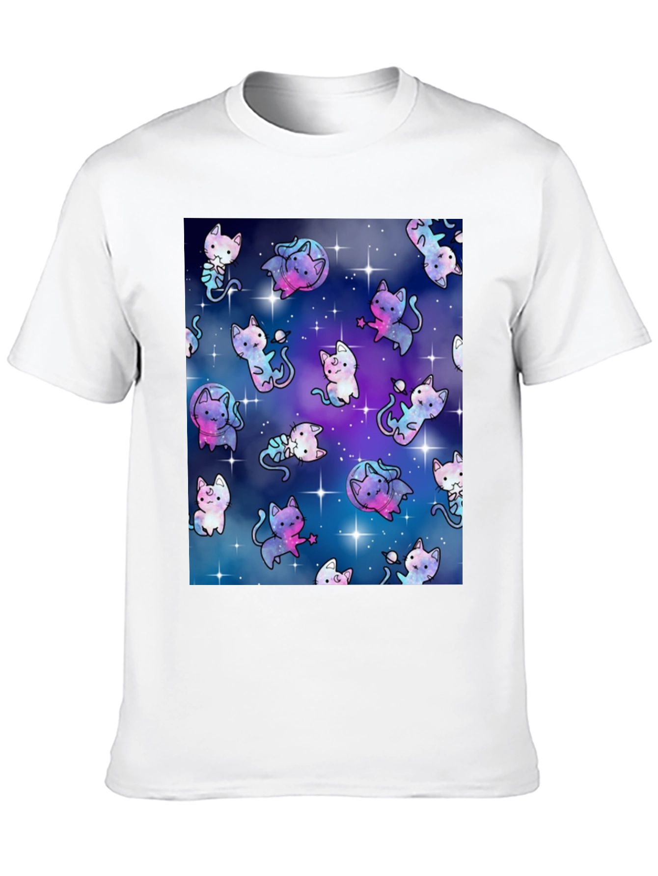 Cosmic Cat T-Shirt - Galaxy Kitten Design