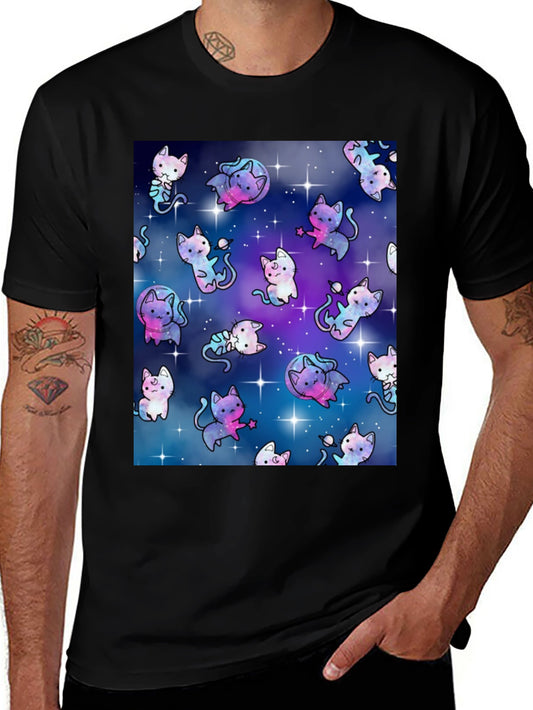 Cosmic Cat T-Shirt - Galaxy Kitten Design