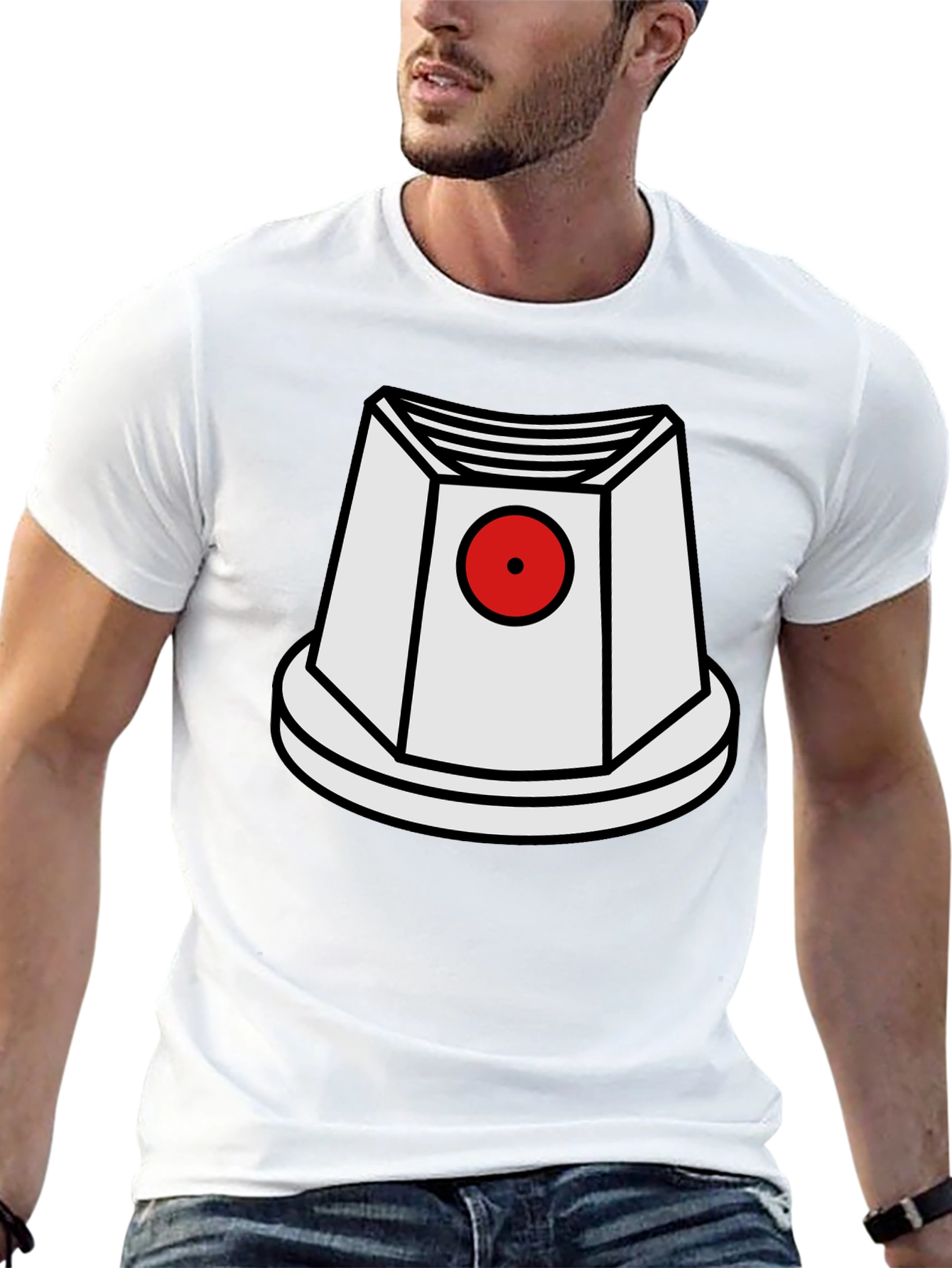 Funky Graphic Tee - Spray Paint Cap Design