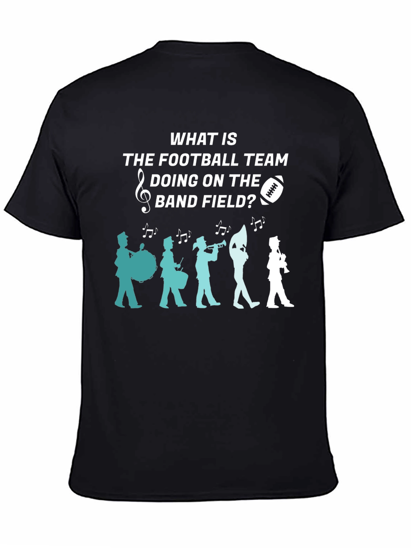 Football Team Band Field Graphic T-Shirt