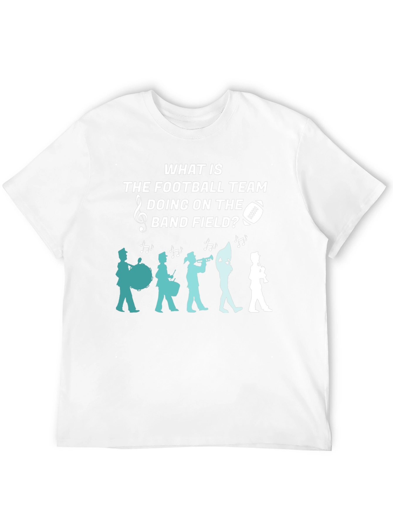 Football Team Band Field Graphic T-Shirt