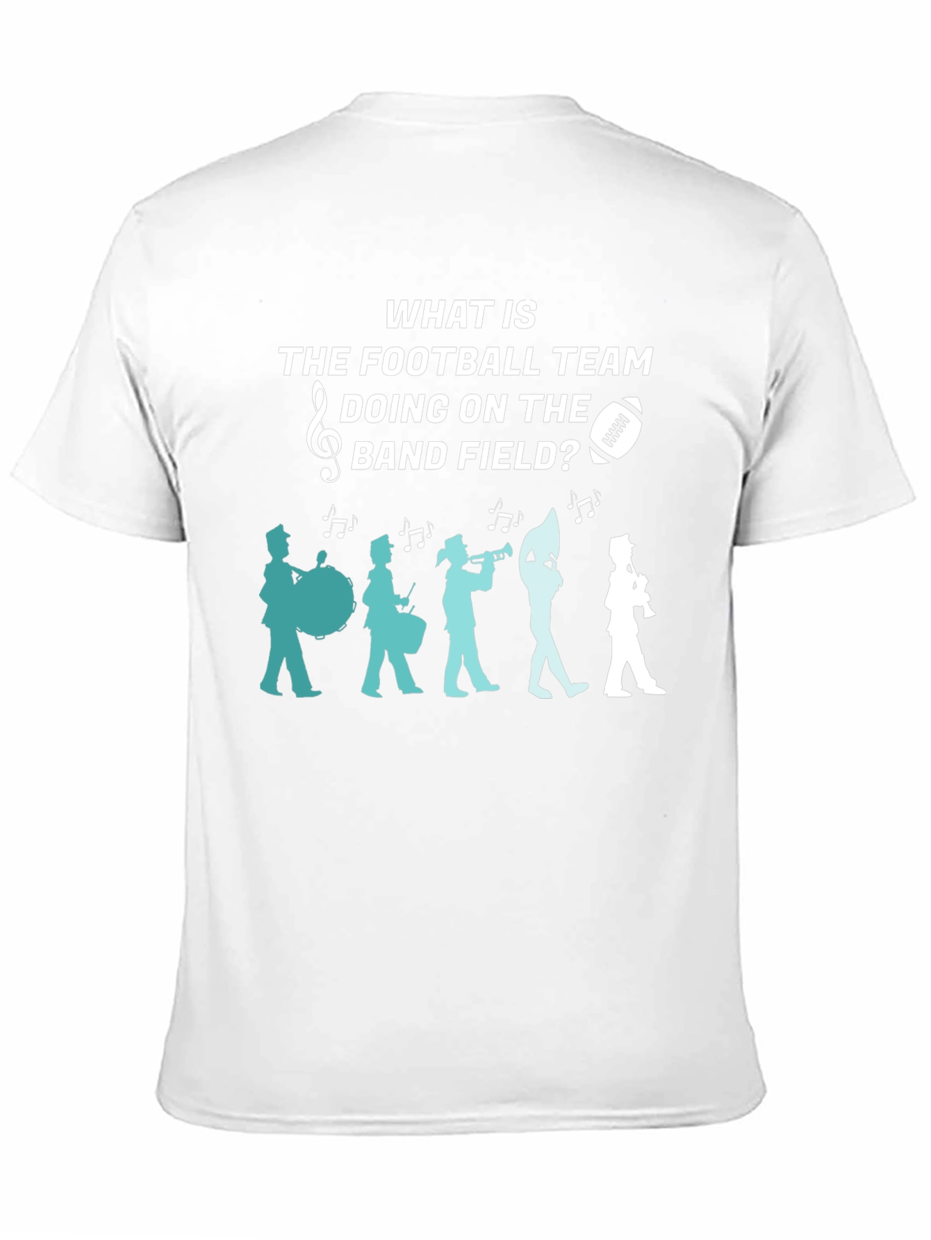 Football Team Band Field Graphic T-Shirt