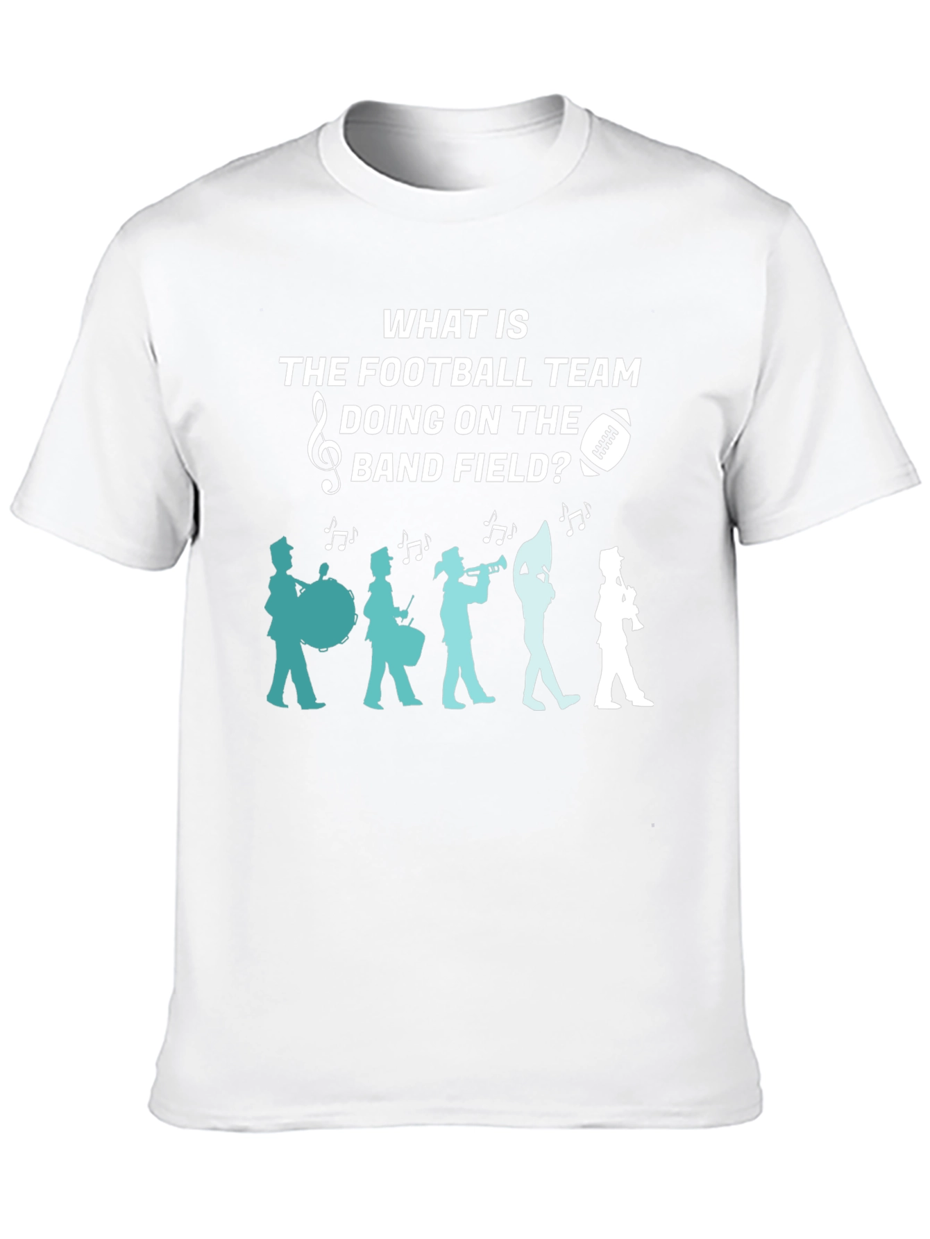 Football Team Band Field Graphic T-Shirt