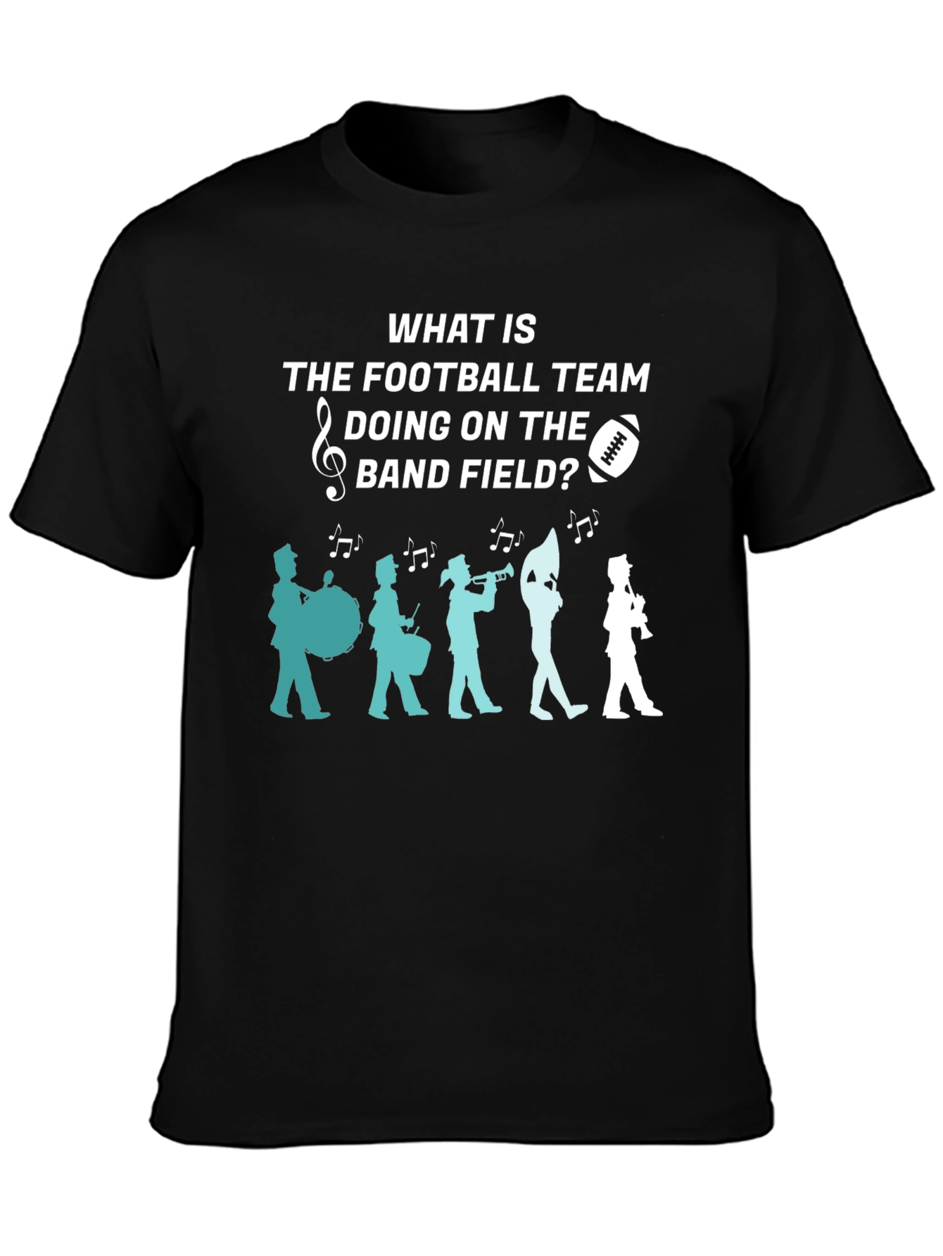 Football Team Band Field Graphic T-Shirt
