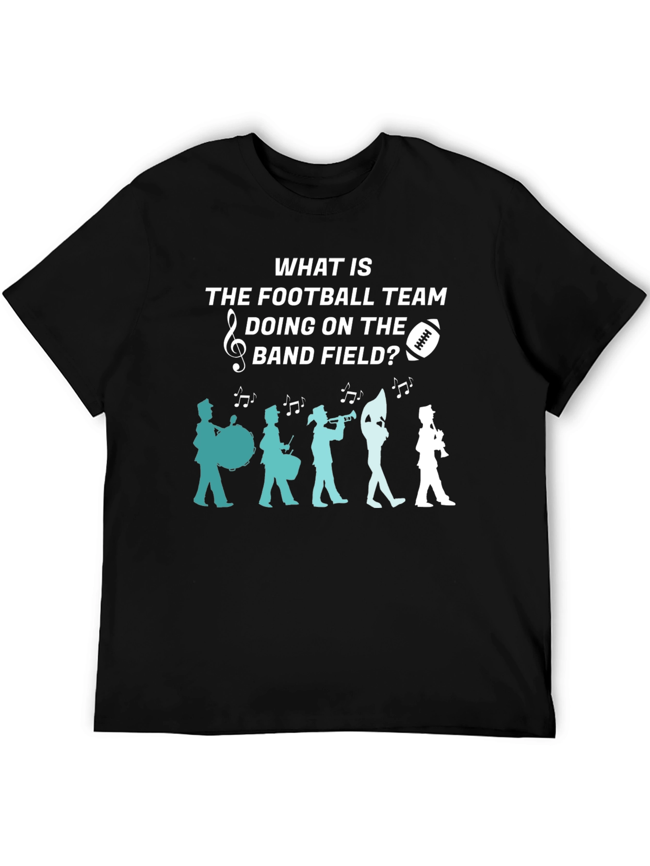 Football Team Band Field Graphic T-Shirt