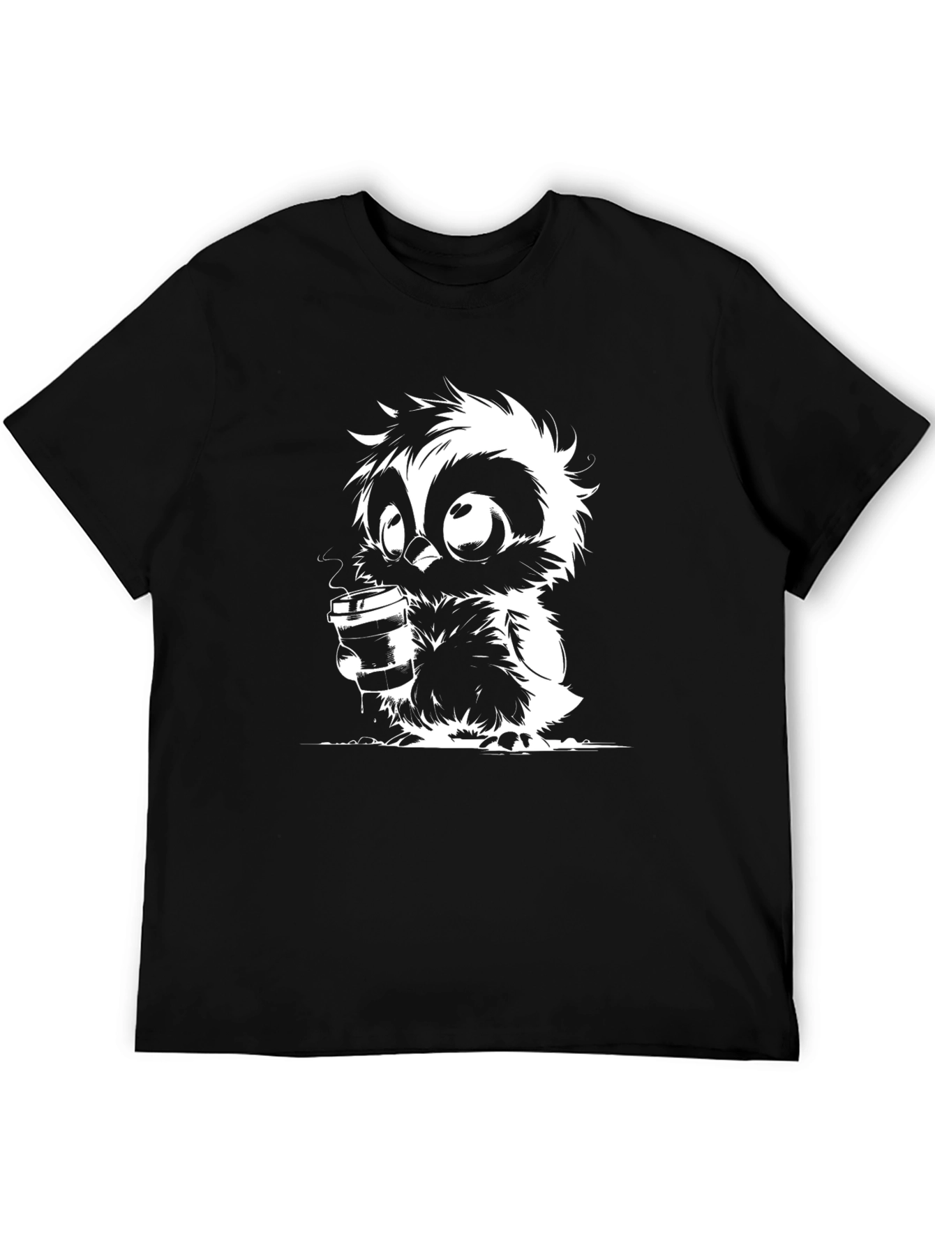 Owl Coffee Lover Graphic T-Shirt