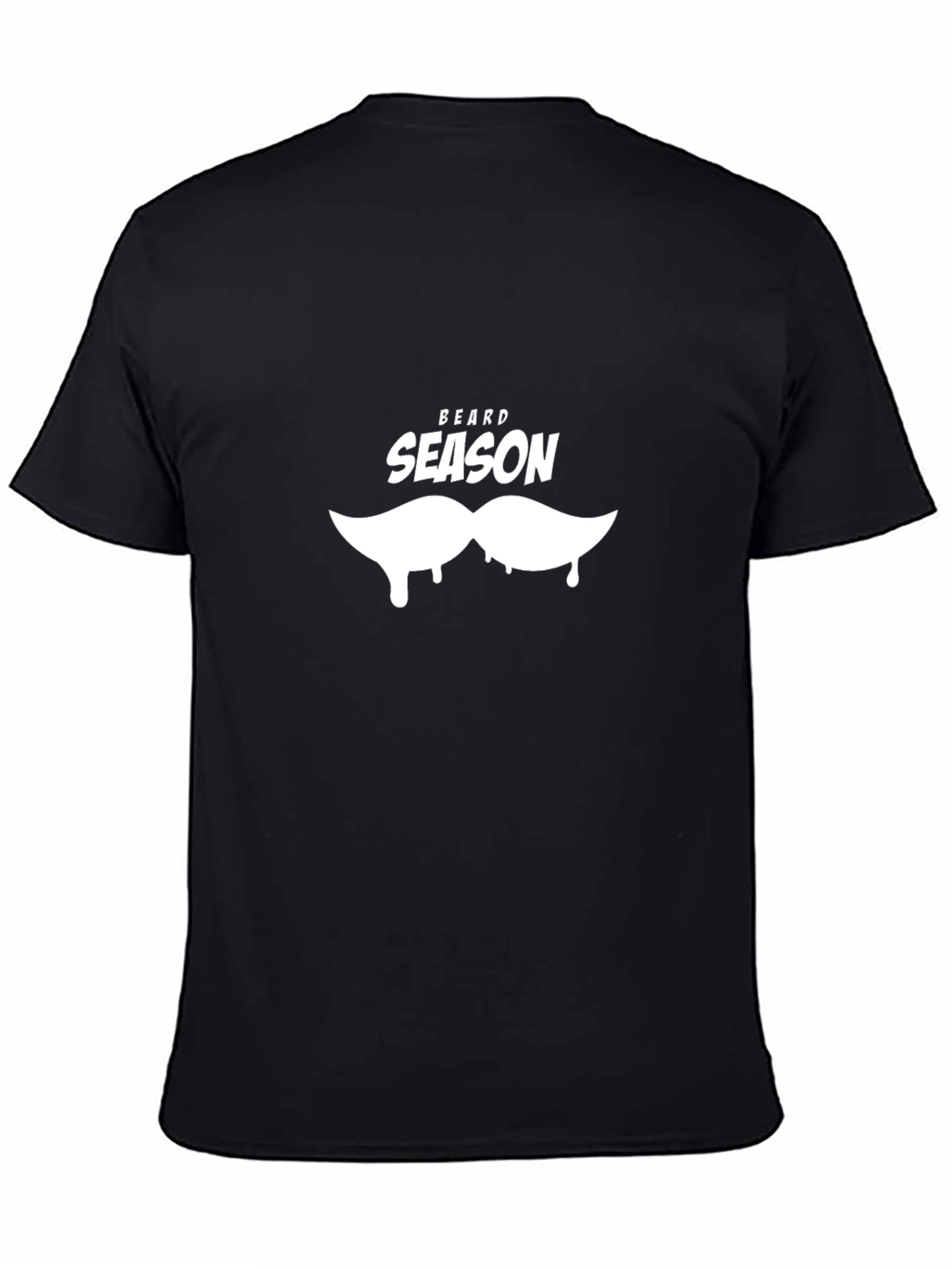 Beard Season Black T-Shirt - Mens Novelty Tee
