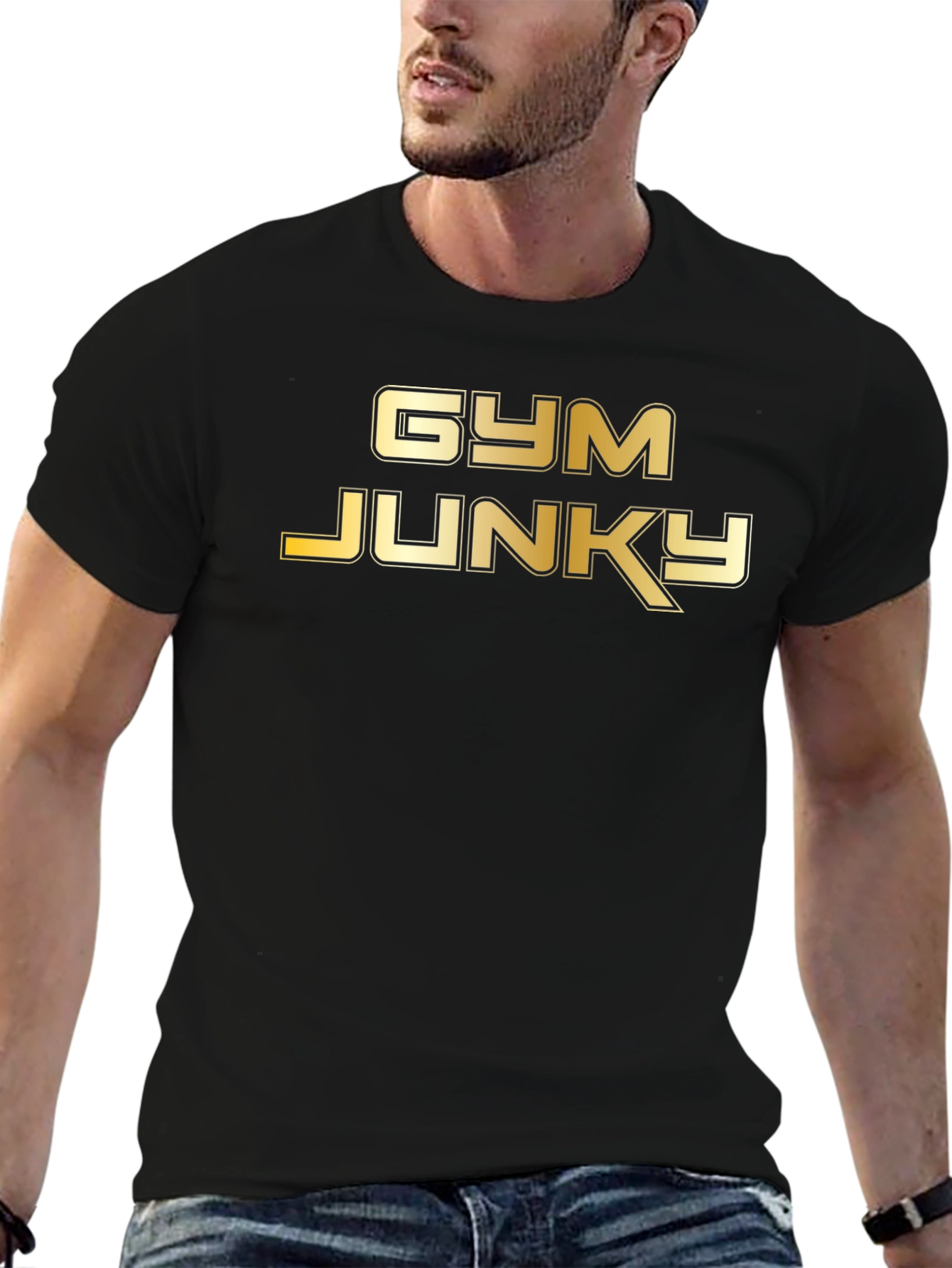 Gym Junky Graphic Tee - Black