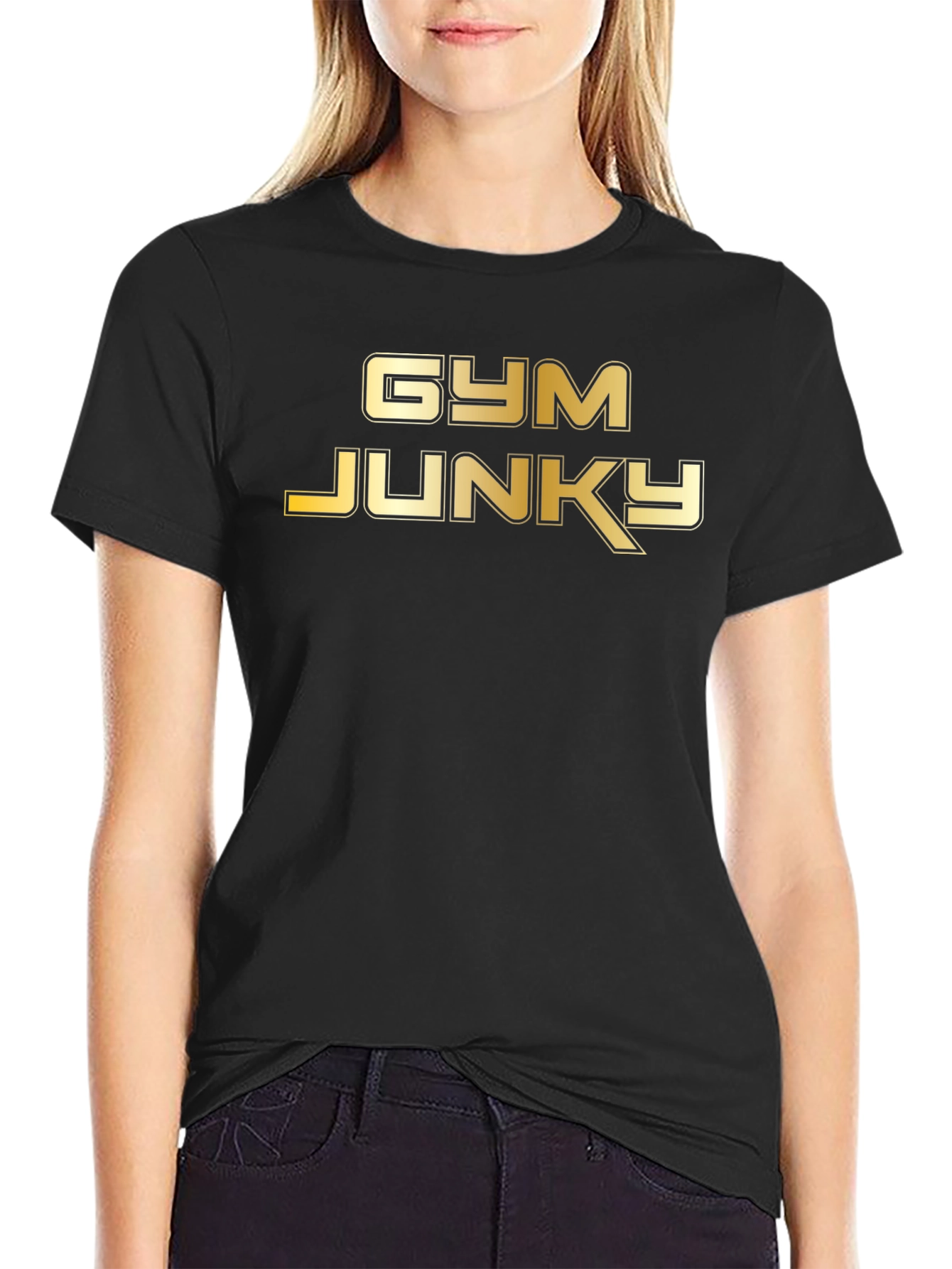 Gym Junky Graphic Tee - Black