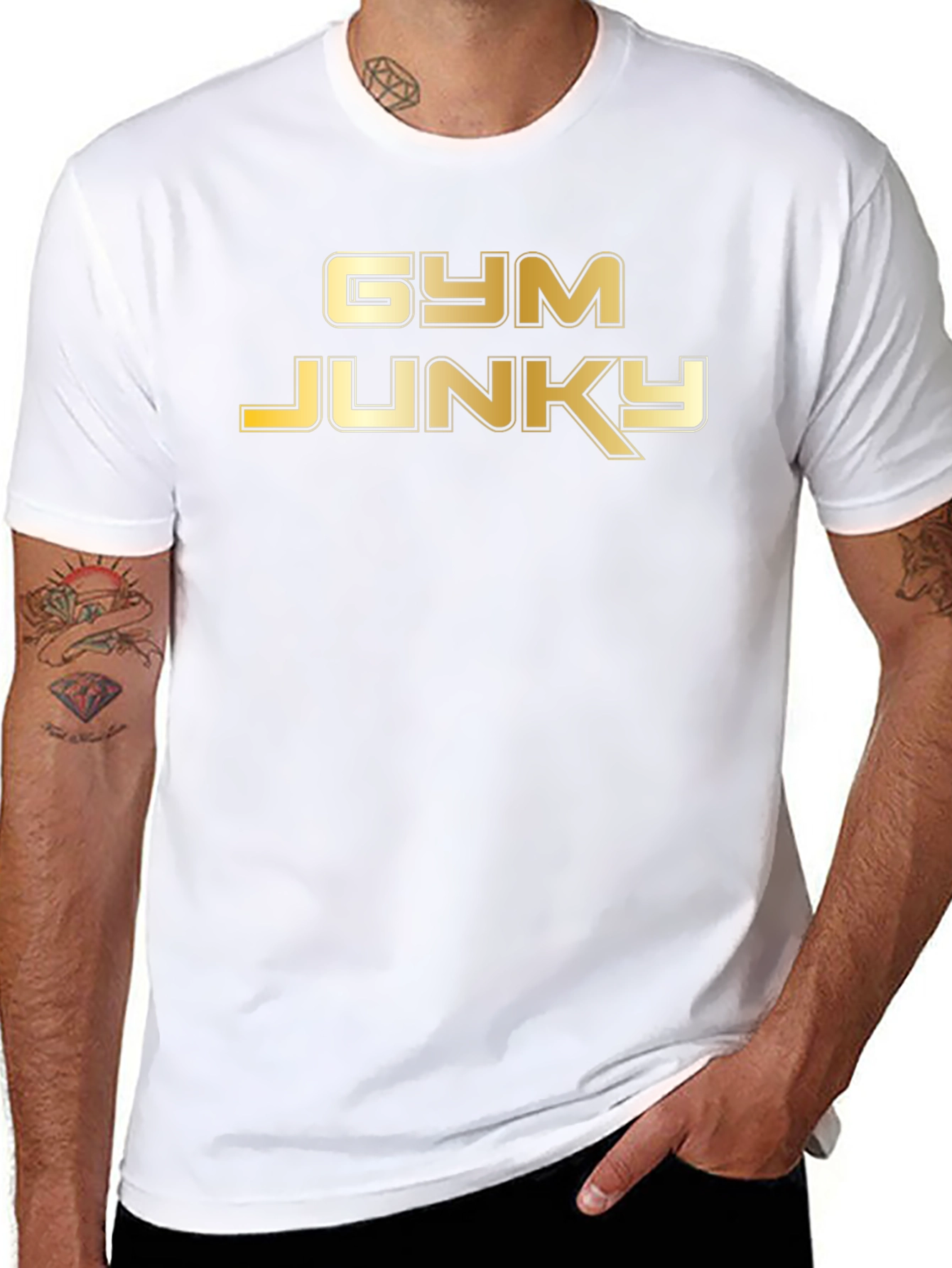 Gym Junky Graphic Tee - Black