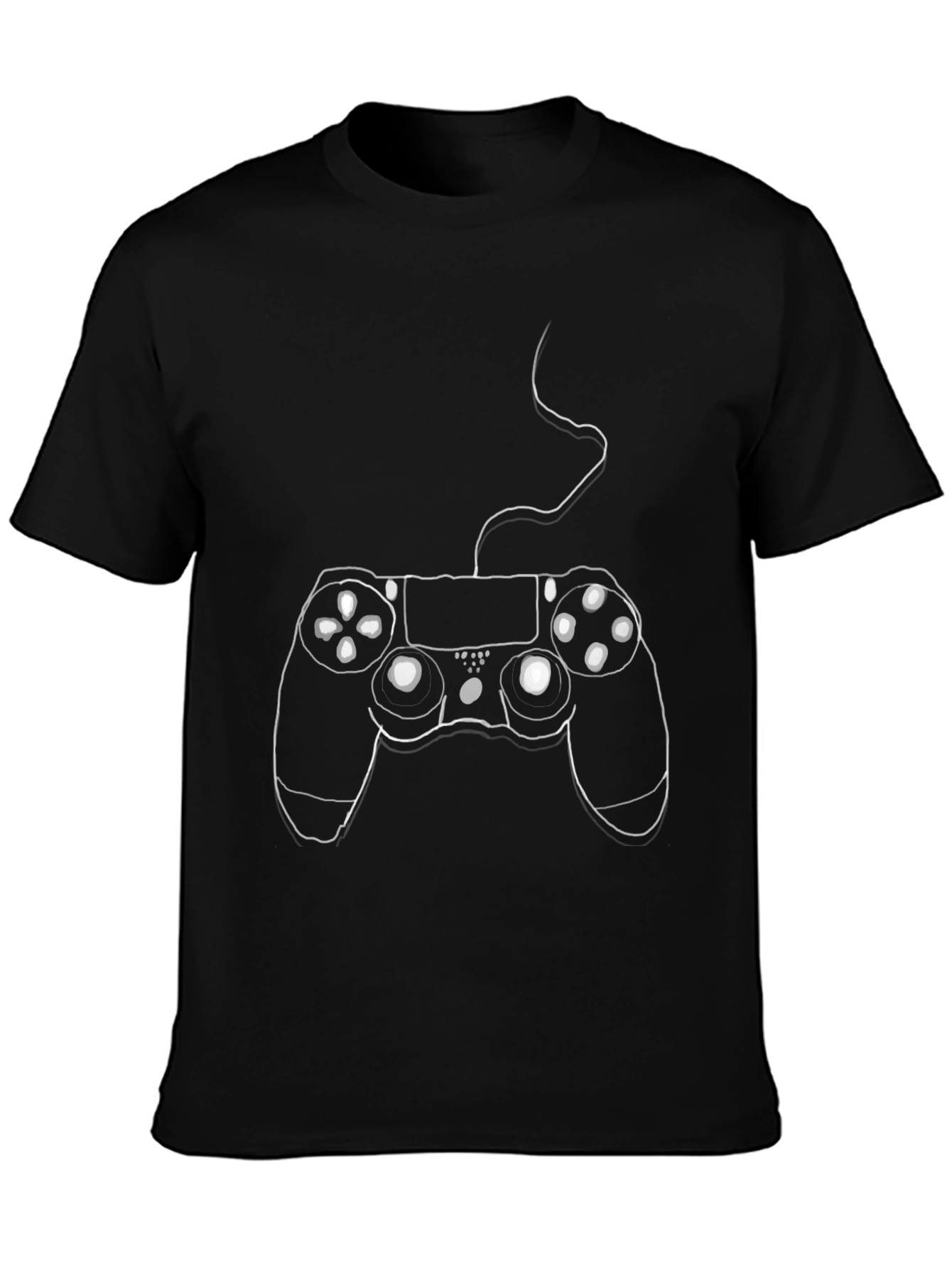 Gamer Controller Graphic Tee - Black