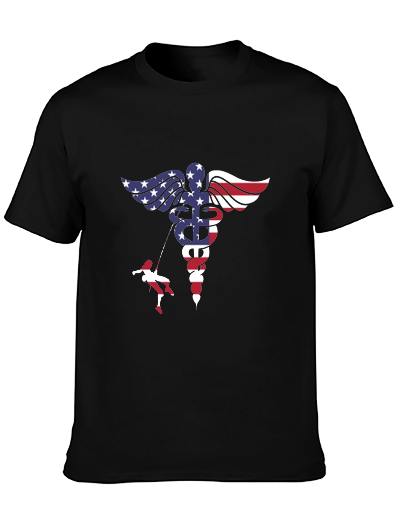 American Flag Medical Symbol T-Shirt