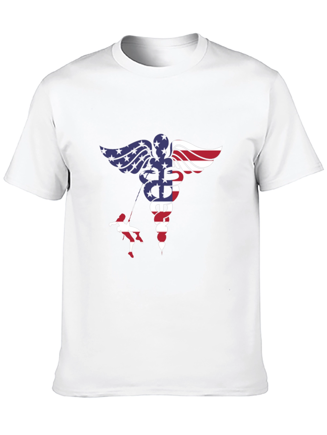 American Flag Medical Symbol T-Shirt