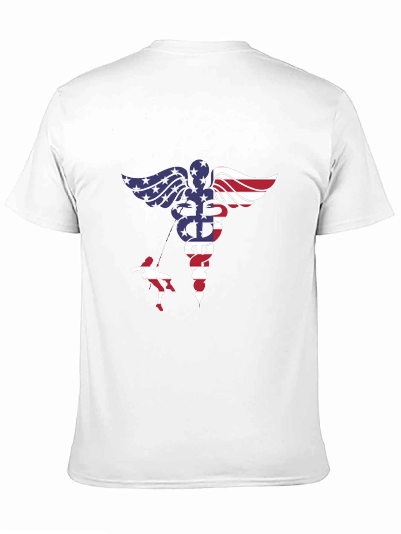 American Flag Medical Symbol T-Shirt