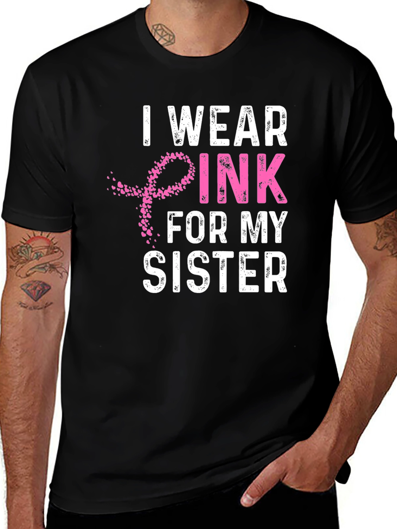 I Wear Pink For My Sister T-Shirt