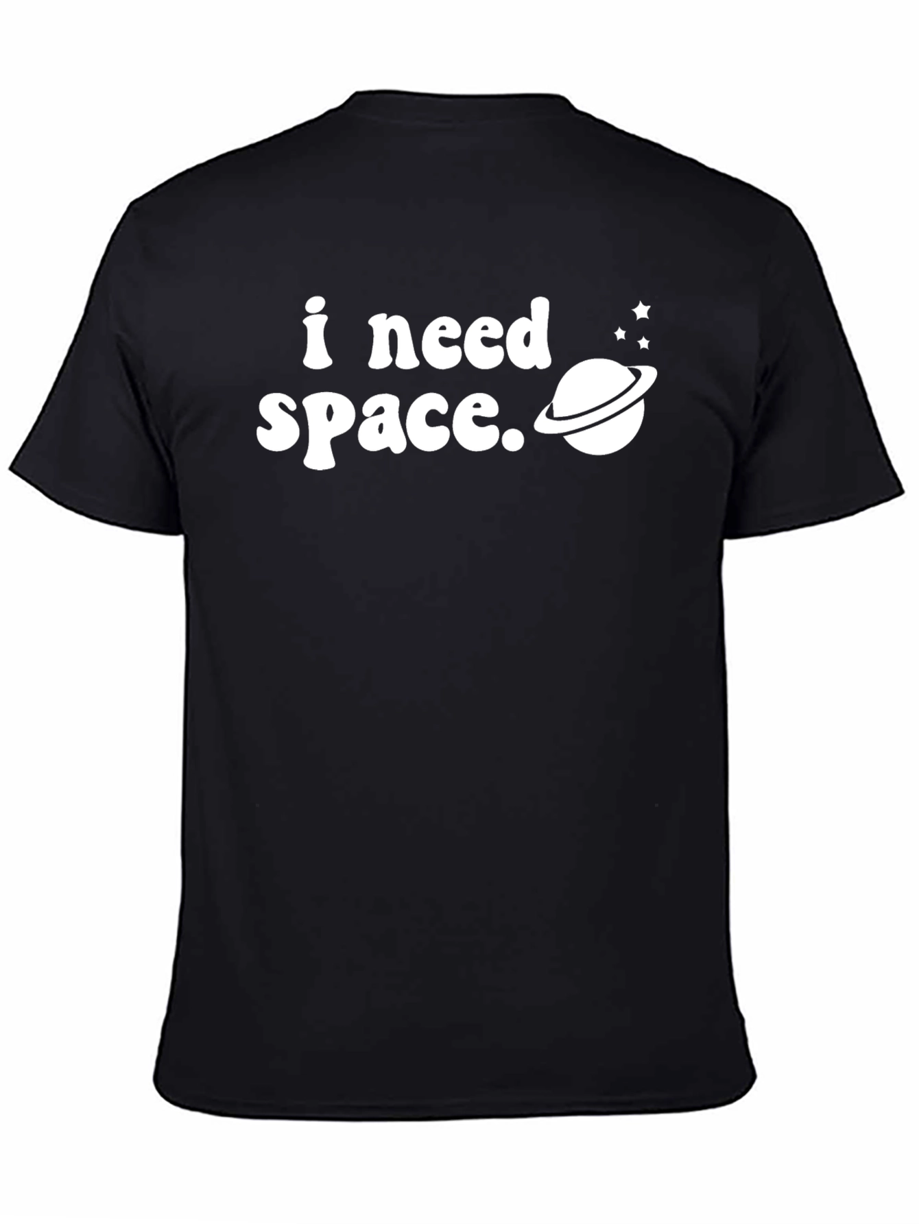 I Need Space Graphic Tee - Black T-Shirt