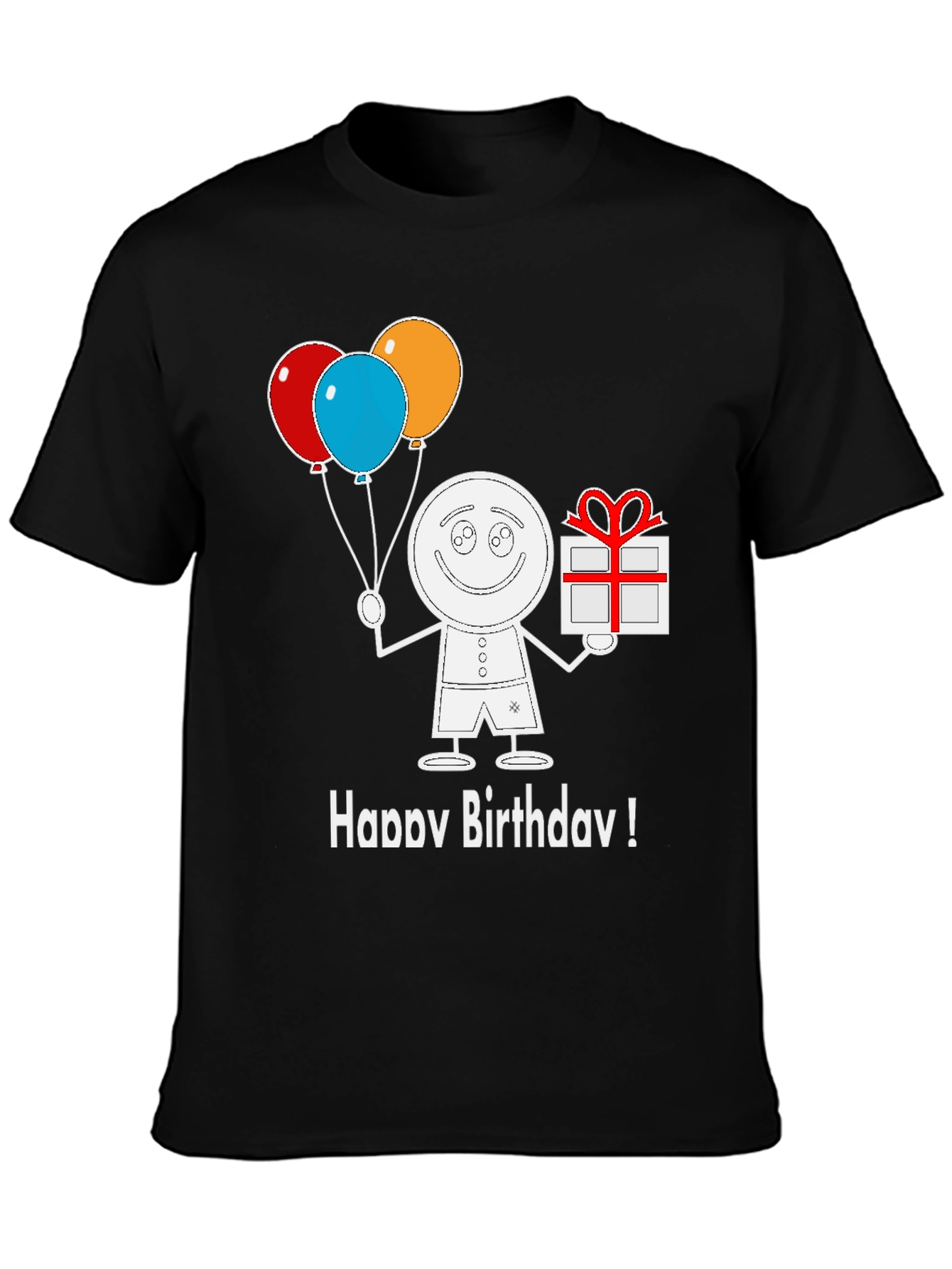 Happy Birthday Cartoon Graphic Tee Shirt