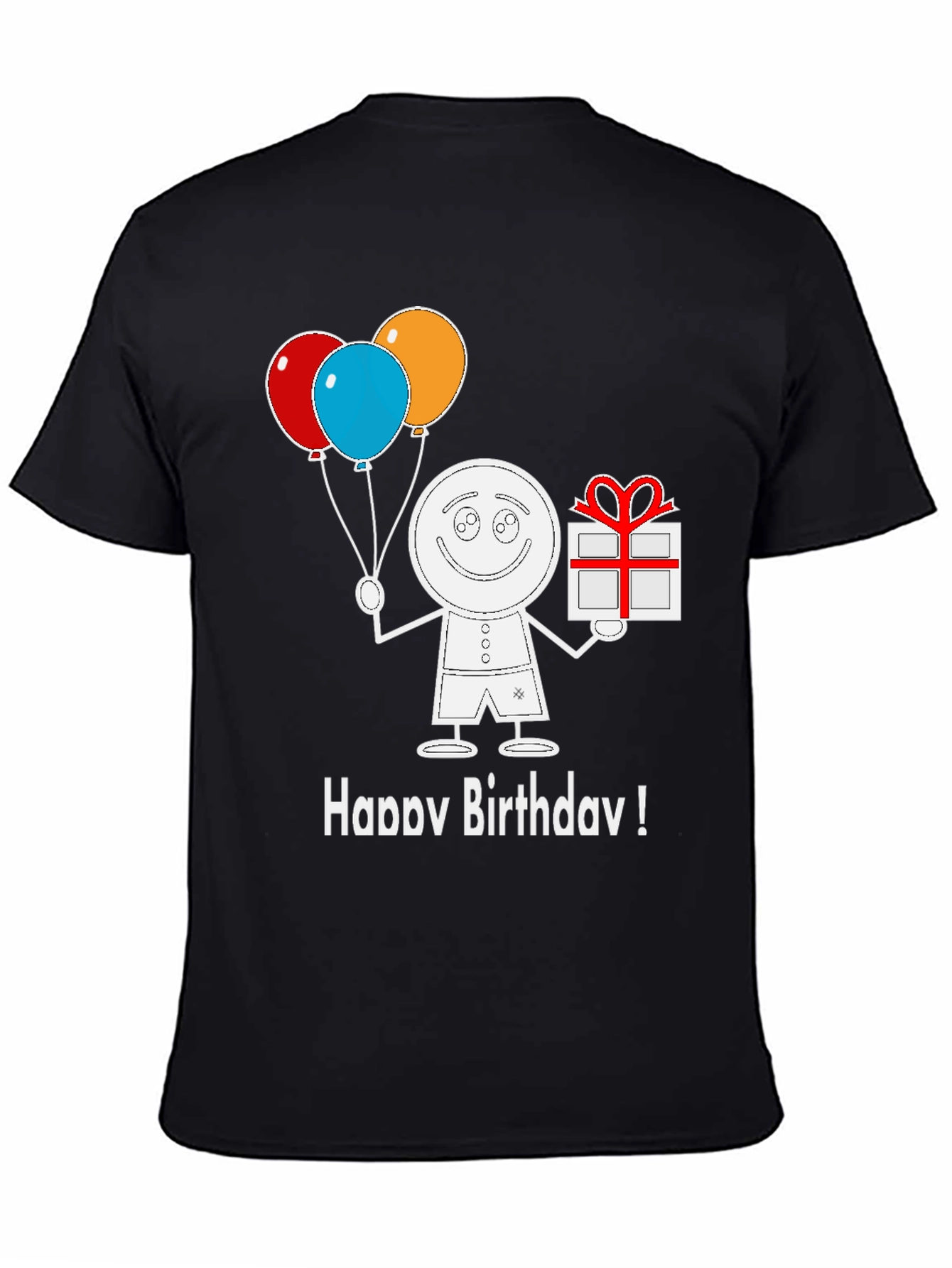 Happy Birthday Cartoon Graphic Tee Shirt