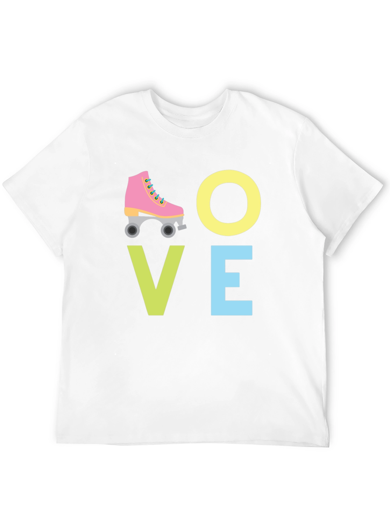 Love Roller Skating Graphic Tee - Black