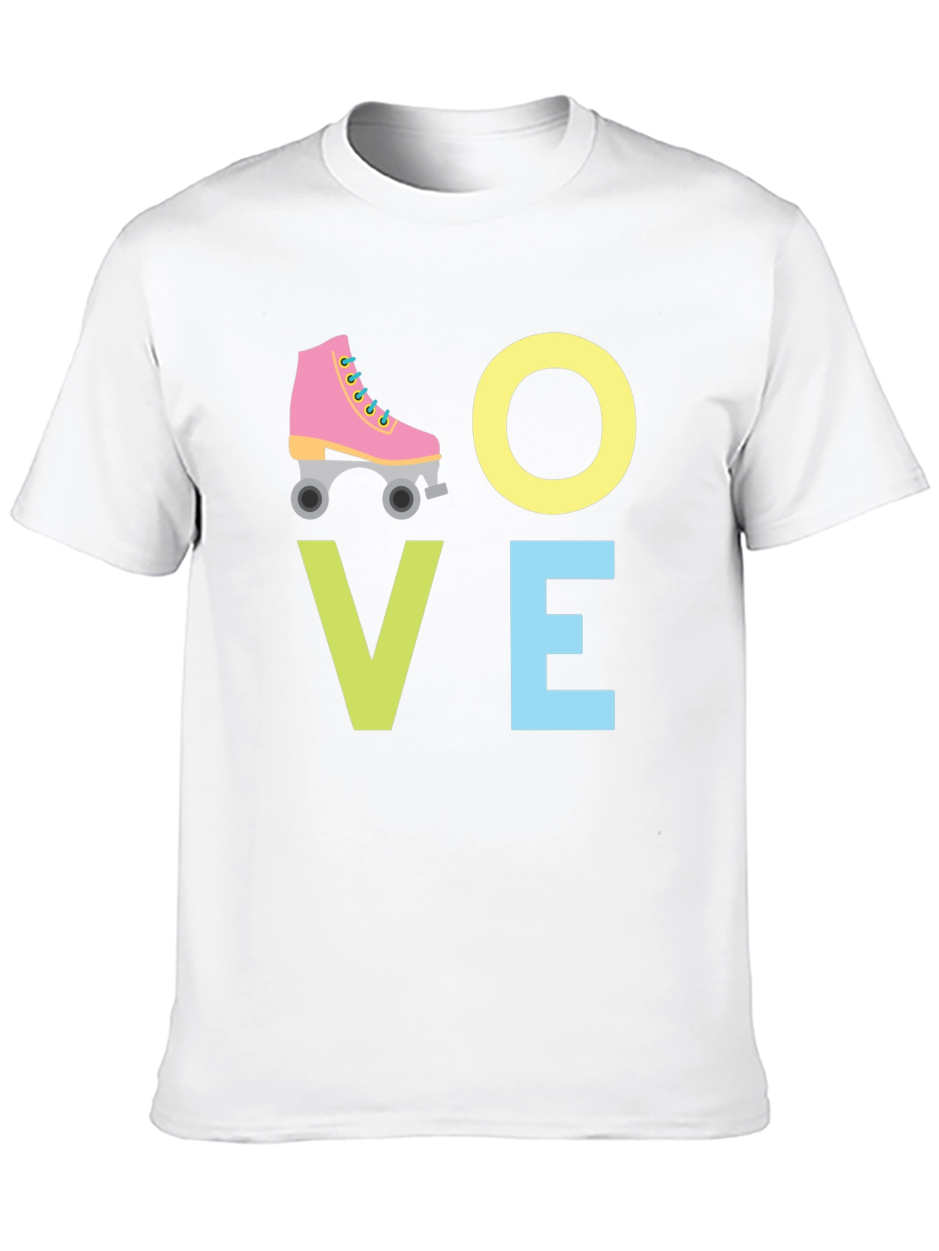 Love Roller Skating Graphic Tee - Black
