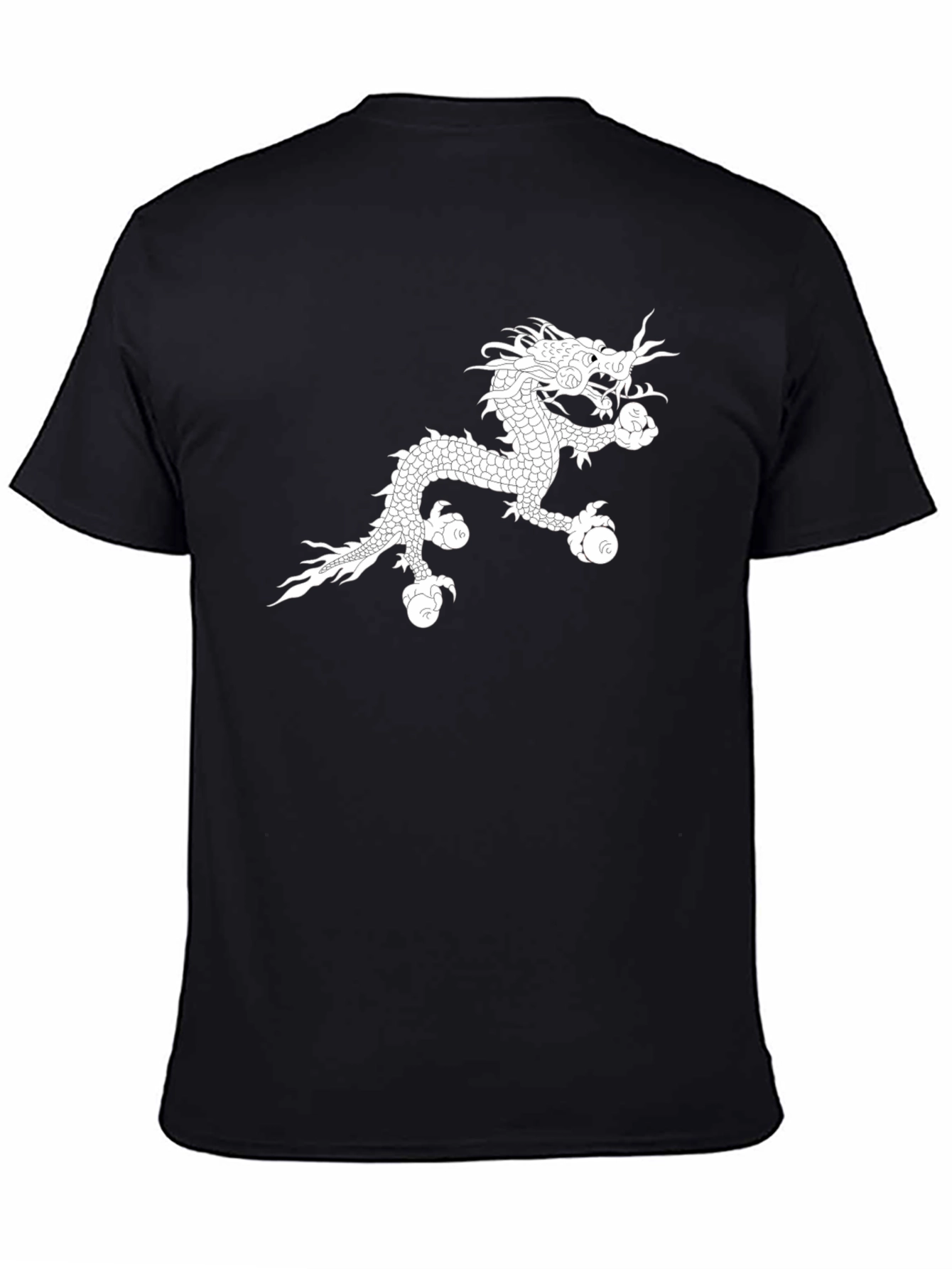 Dragon Graphic Tee - Black Cotton Comfort
