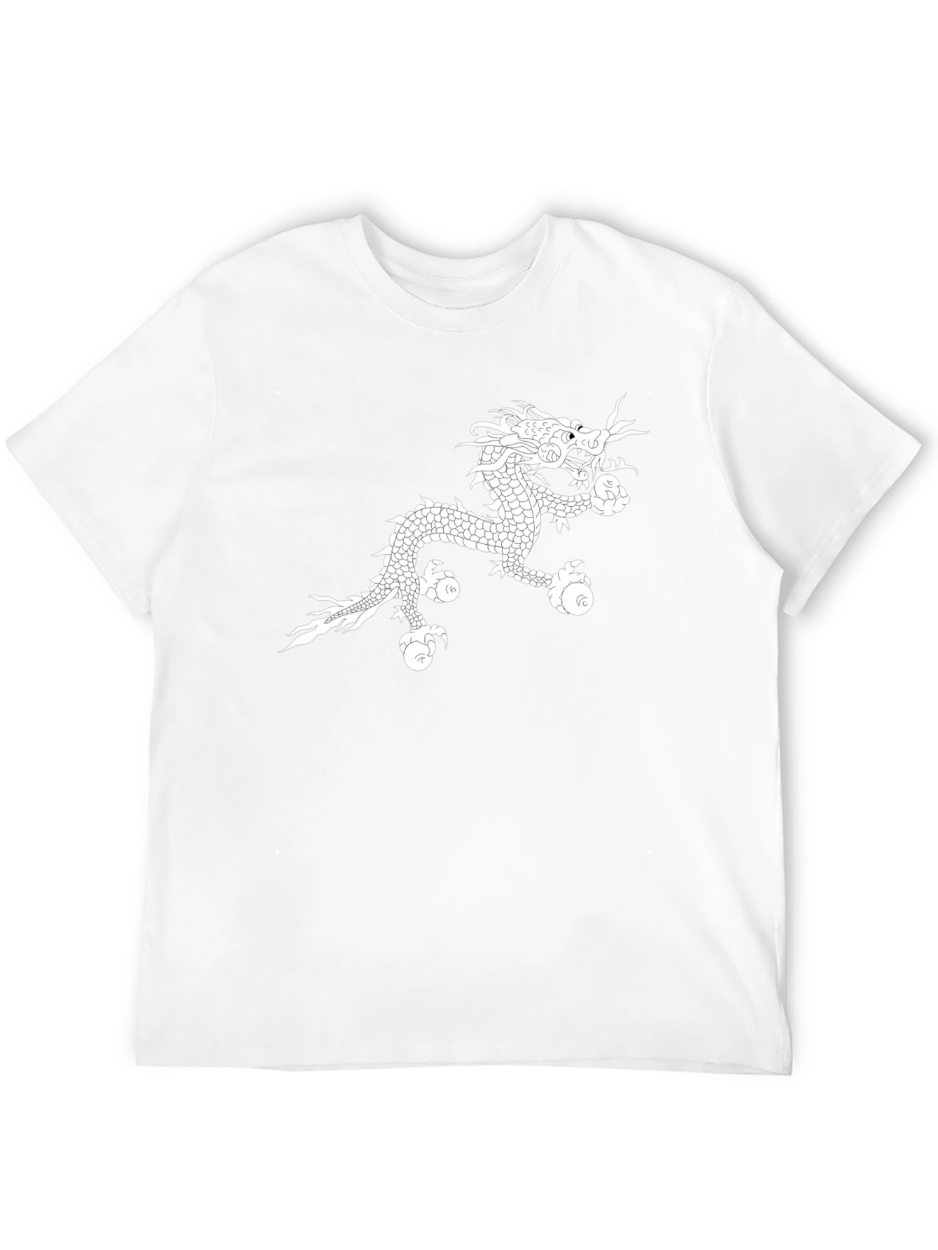 Dragon Graphic Tee - Black Cotton Comfort