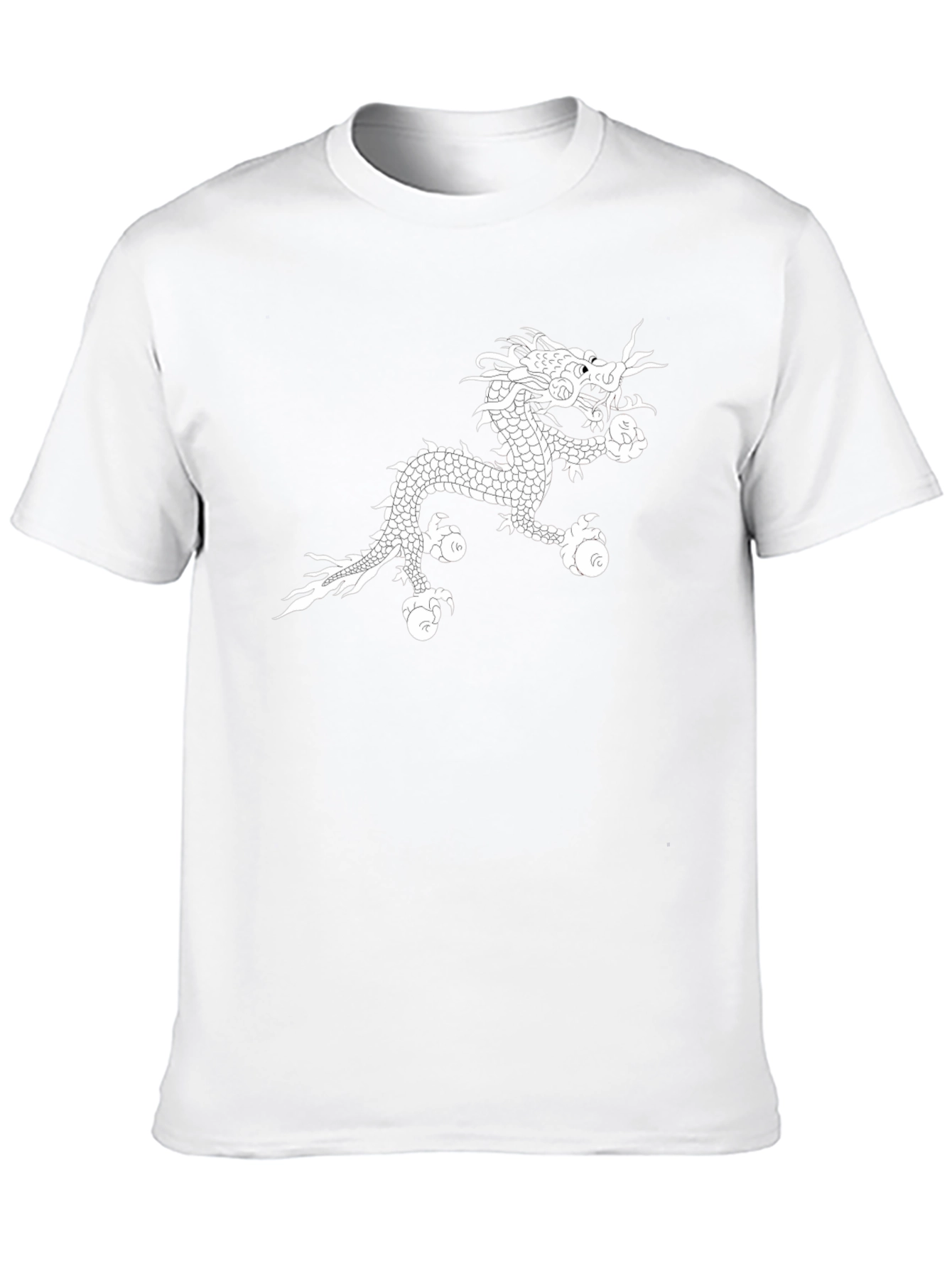 Dragon Graphic Tee - Black Cotton Comfort