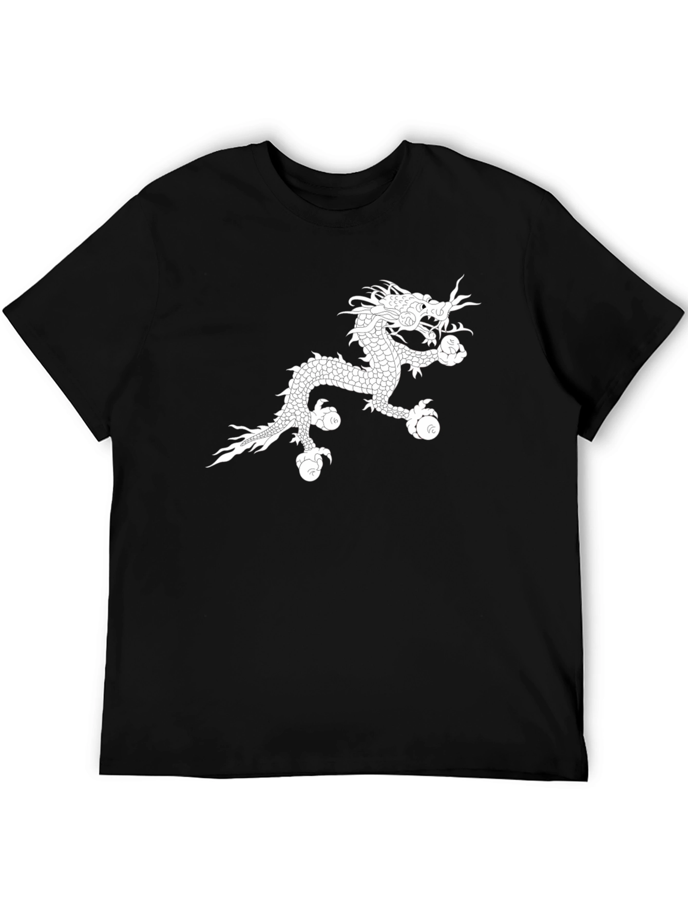 Dragon Graphic Tee - Black Cotton Comfort