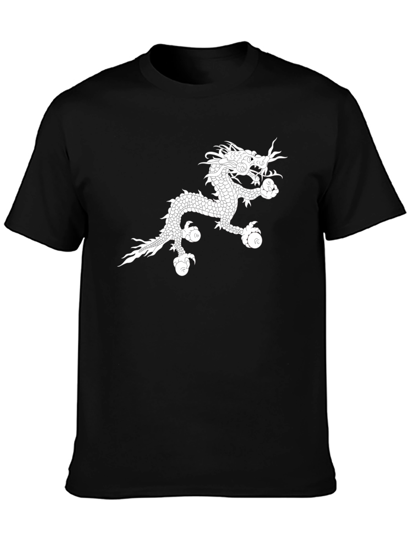 Dragon Graphic Tee - Black Cotton Comfort