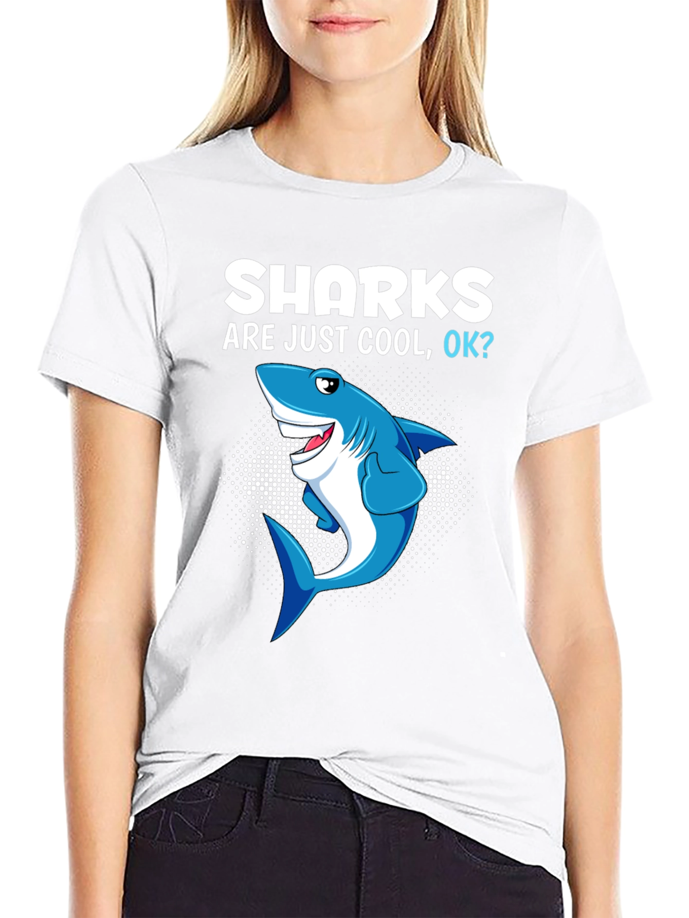 Shark Are Just Cool OK? Graphic Tee