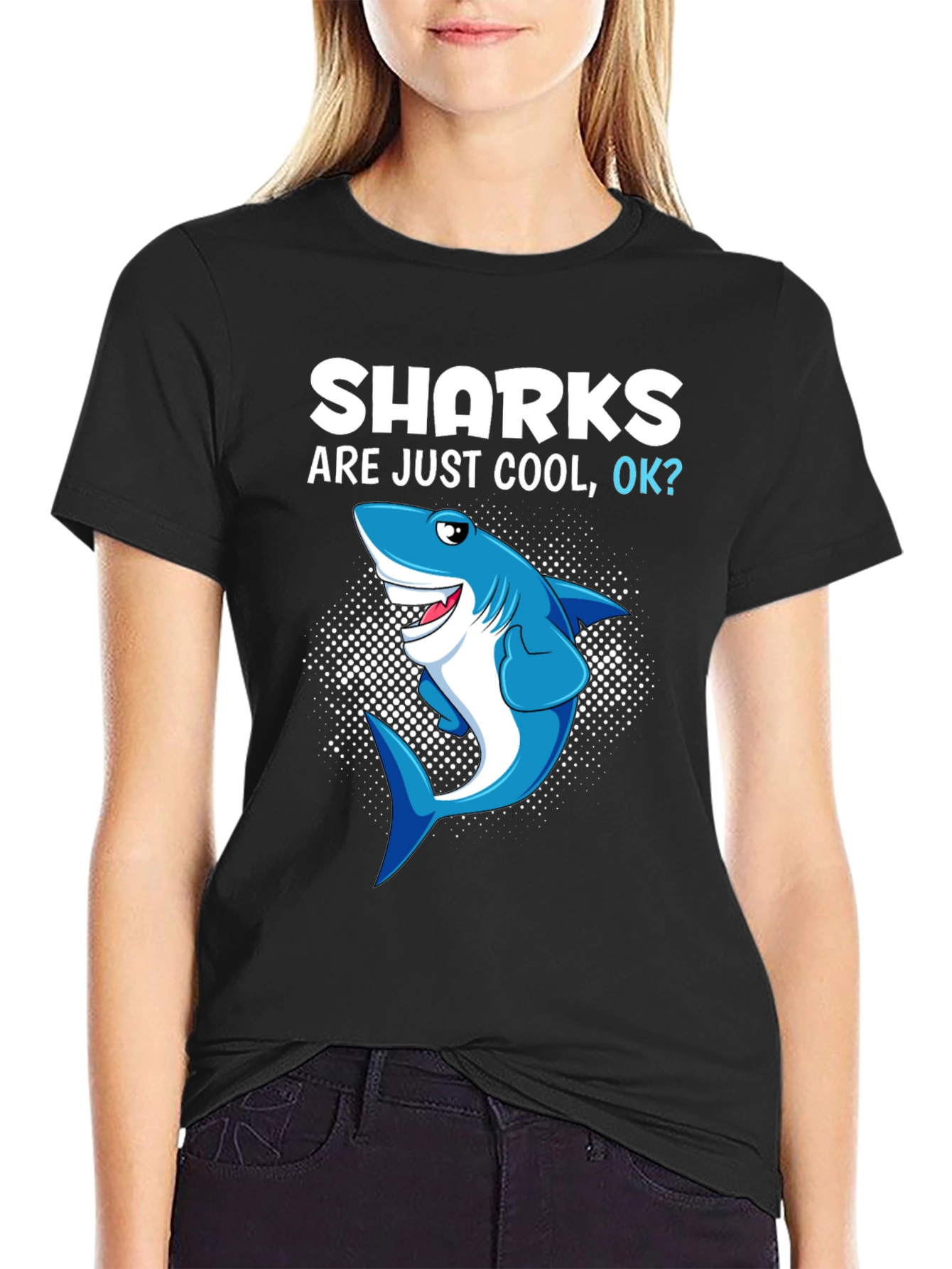 Shark Are Just Cool OK? Graphic Tee