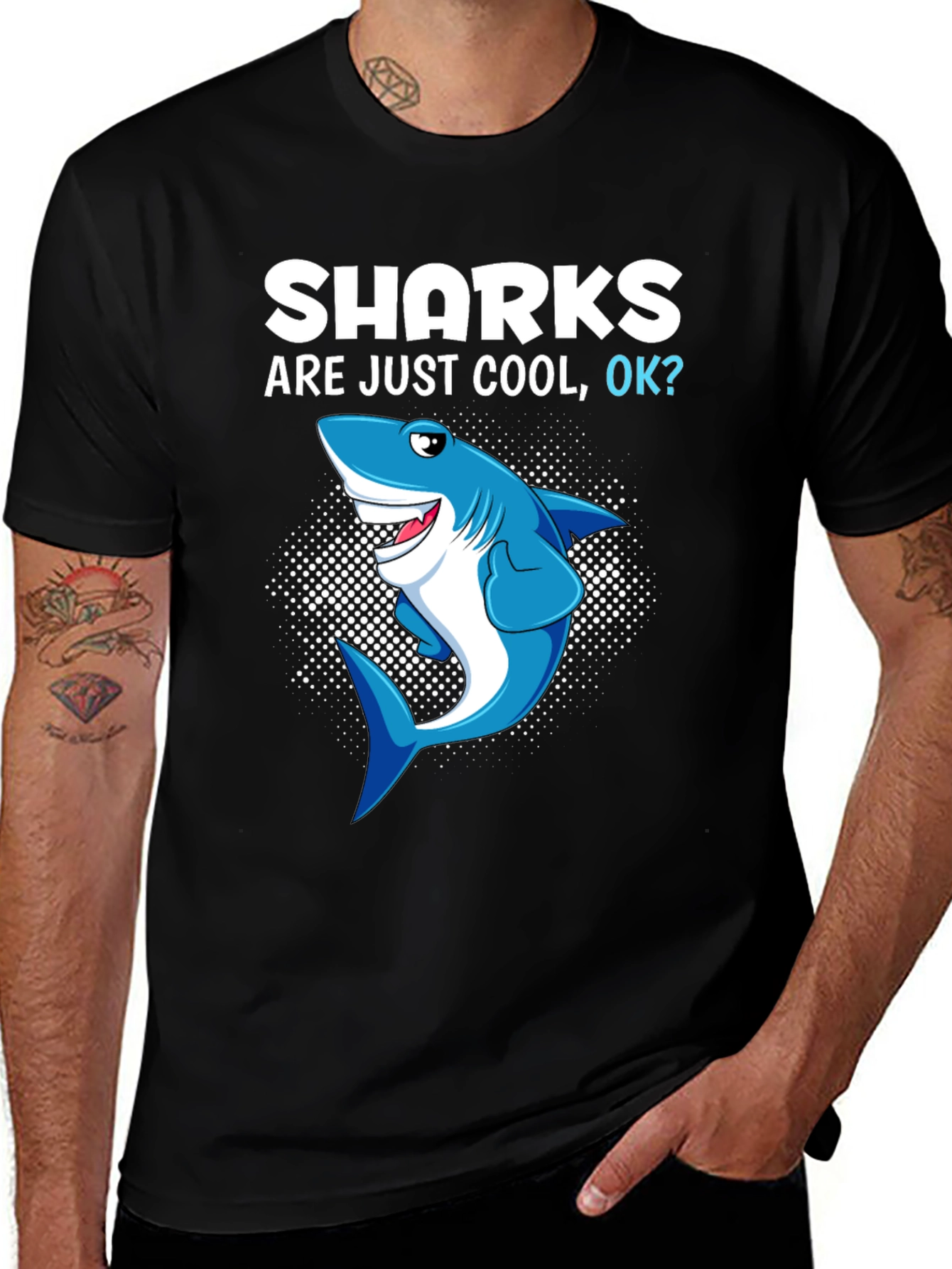 Shark Are Just Cool OK? Graphic Tee