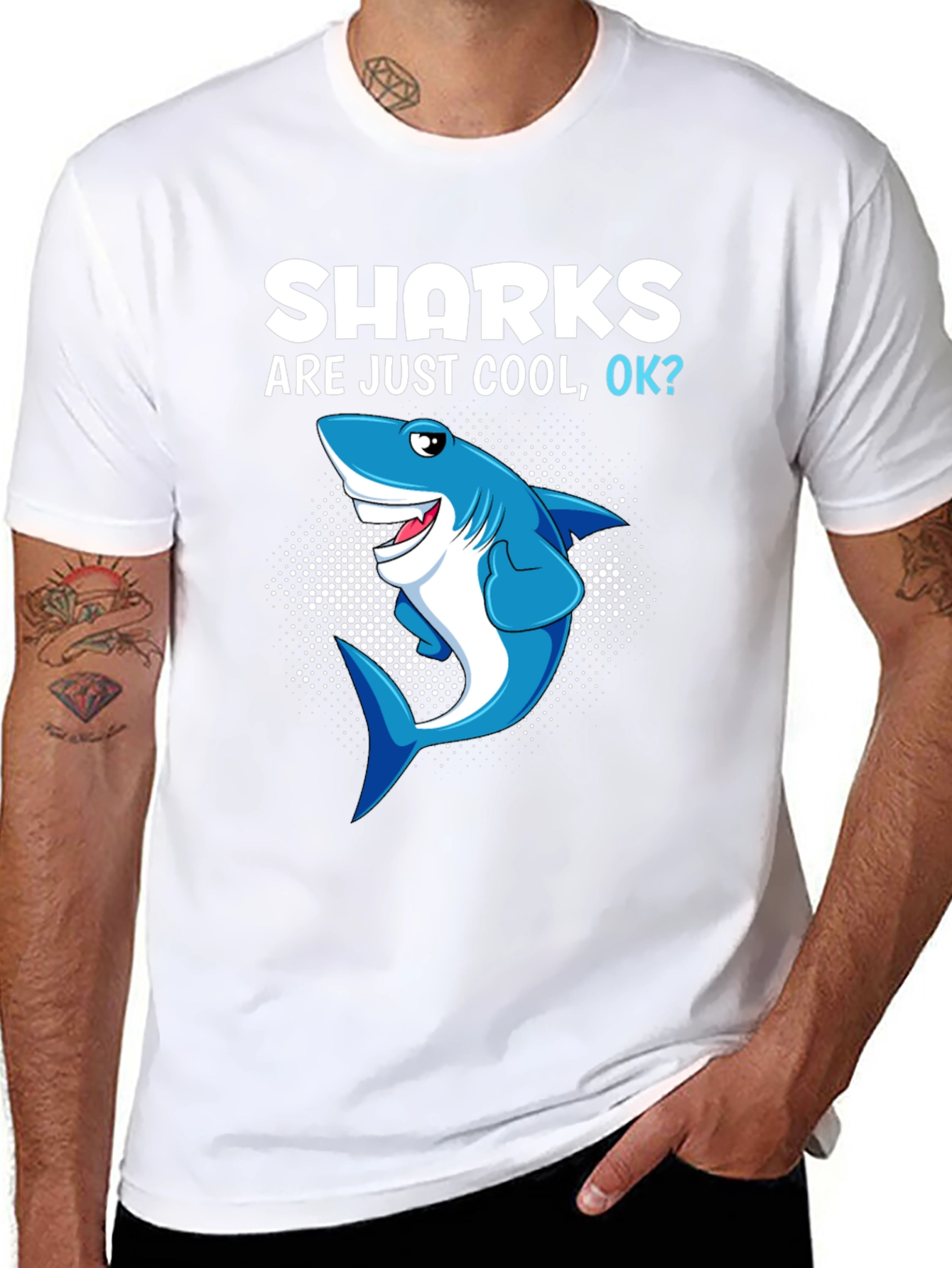 Shark Are Just Cool OK? Graphic Tee