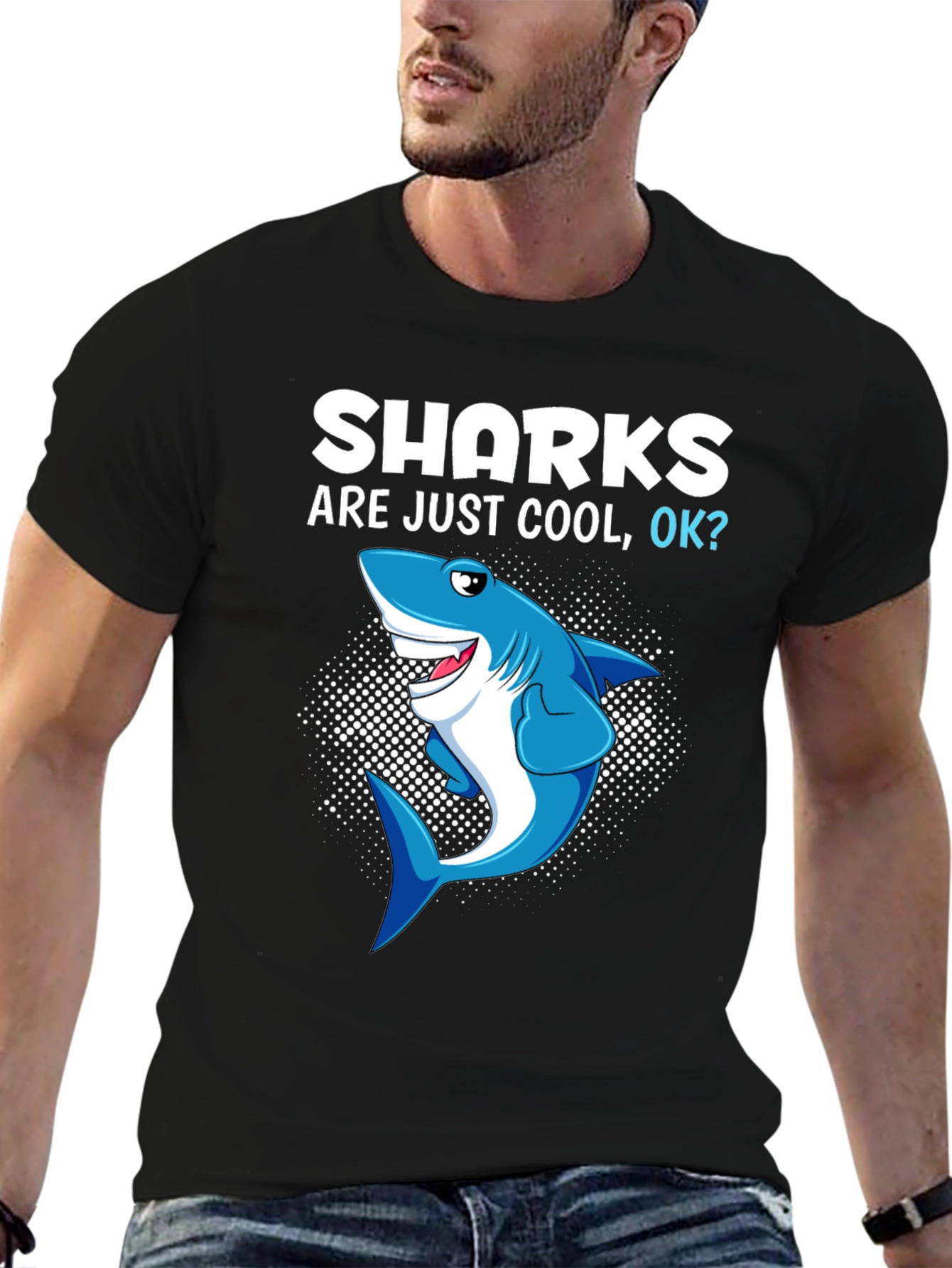 Shark Are Just Cool OK? Graphic Tee