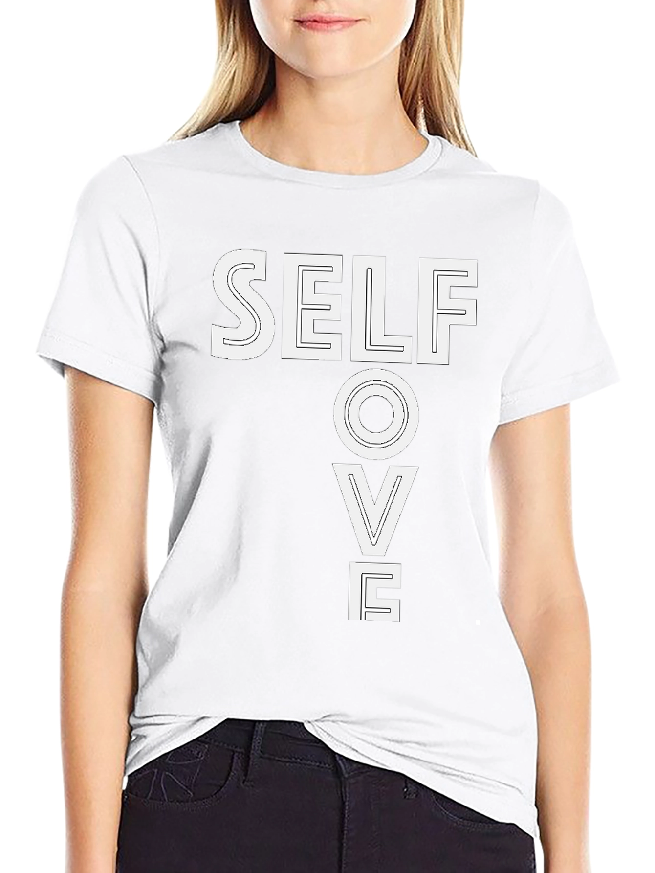 Self Love Black Graphic Tee