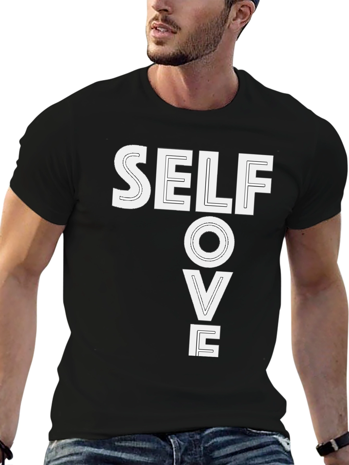 Self Love Black Graphic Tee