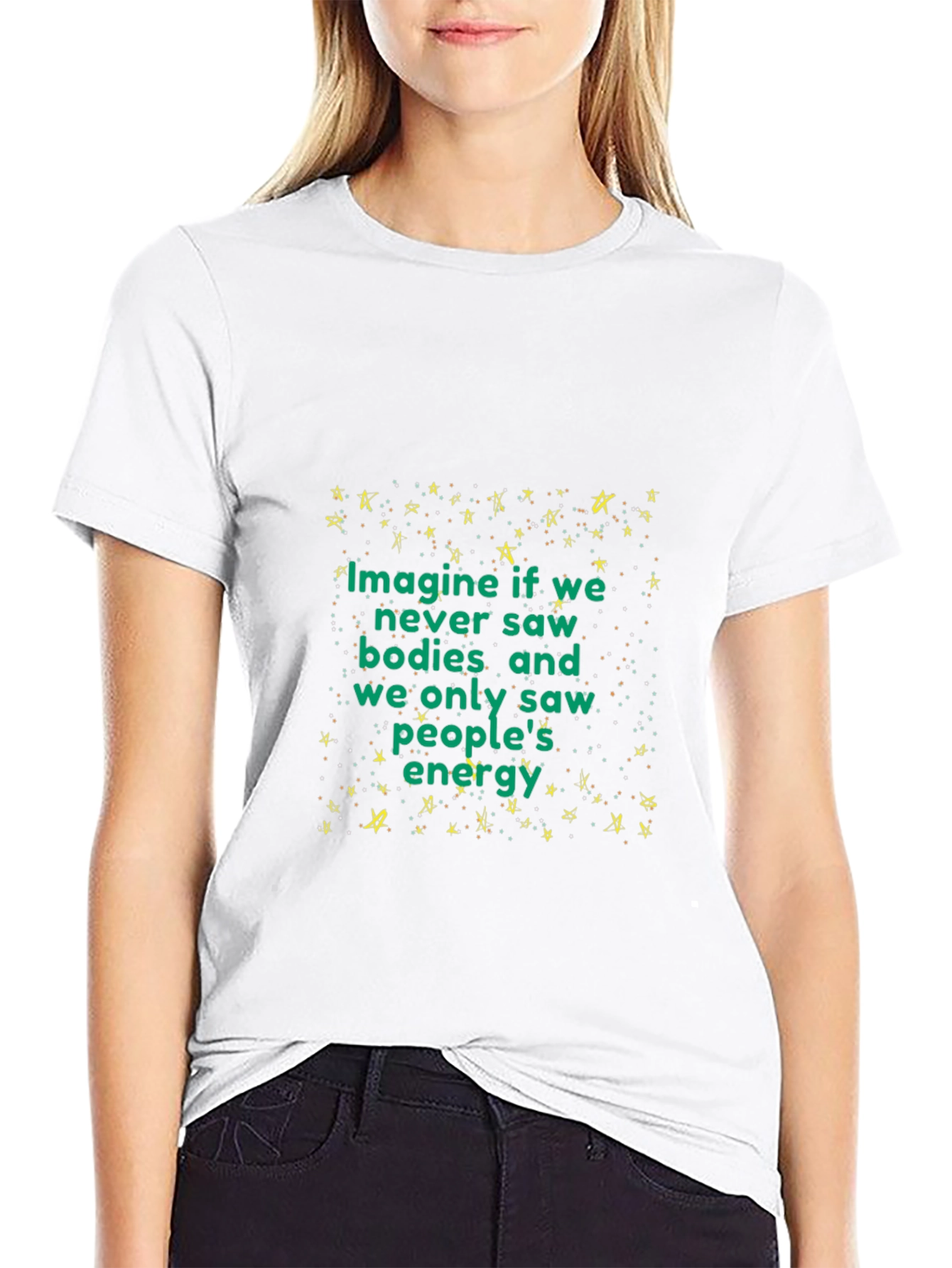 Imagine If We Saw Energy Black T-Shirt
